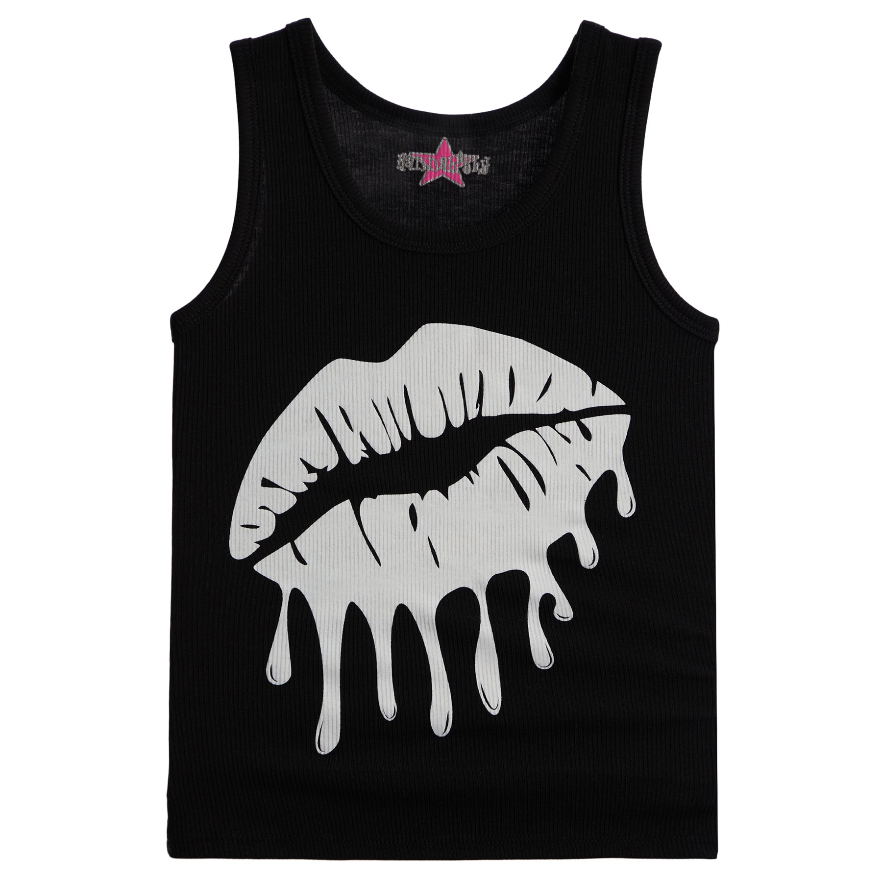Lips Ribbed Tank