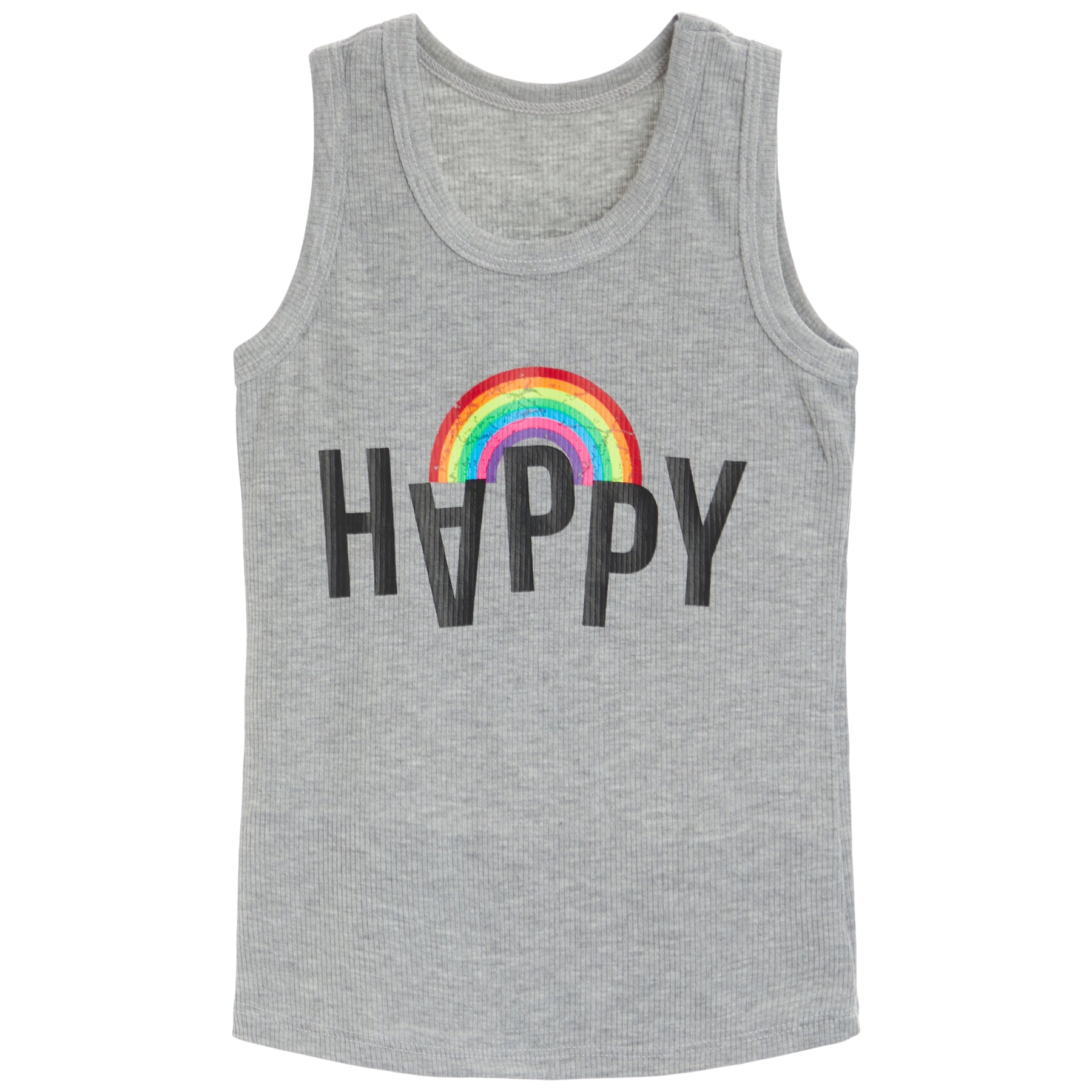 Happy Rainbow Rib Tank