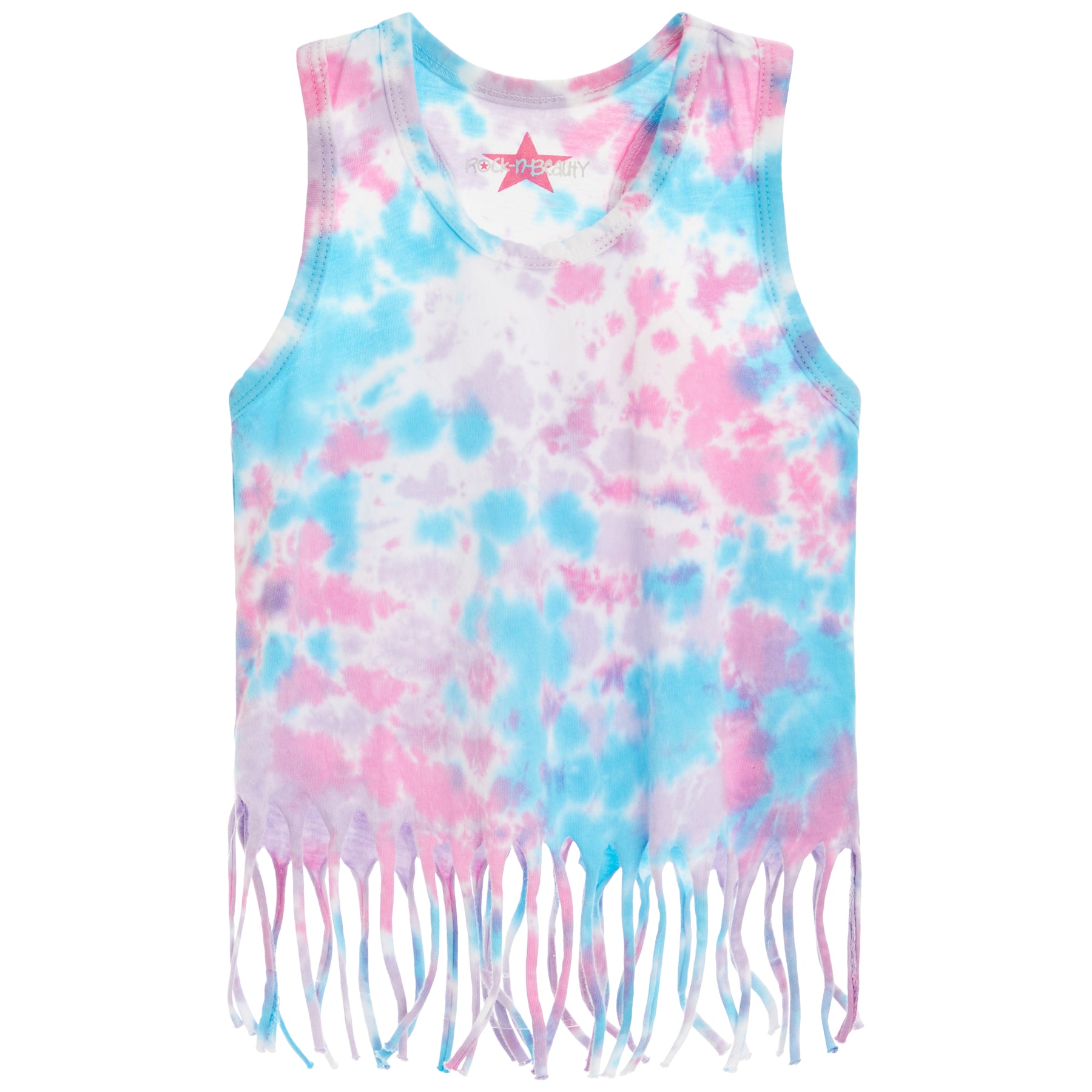 Candy Tie Dye Fringe Tank