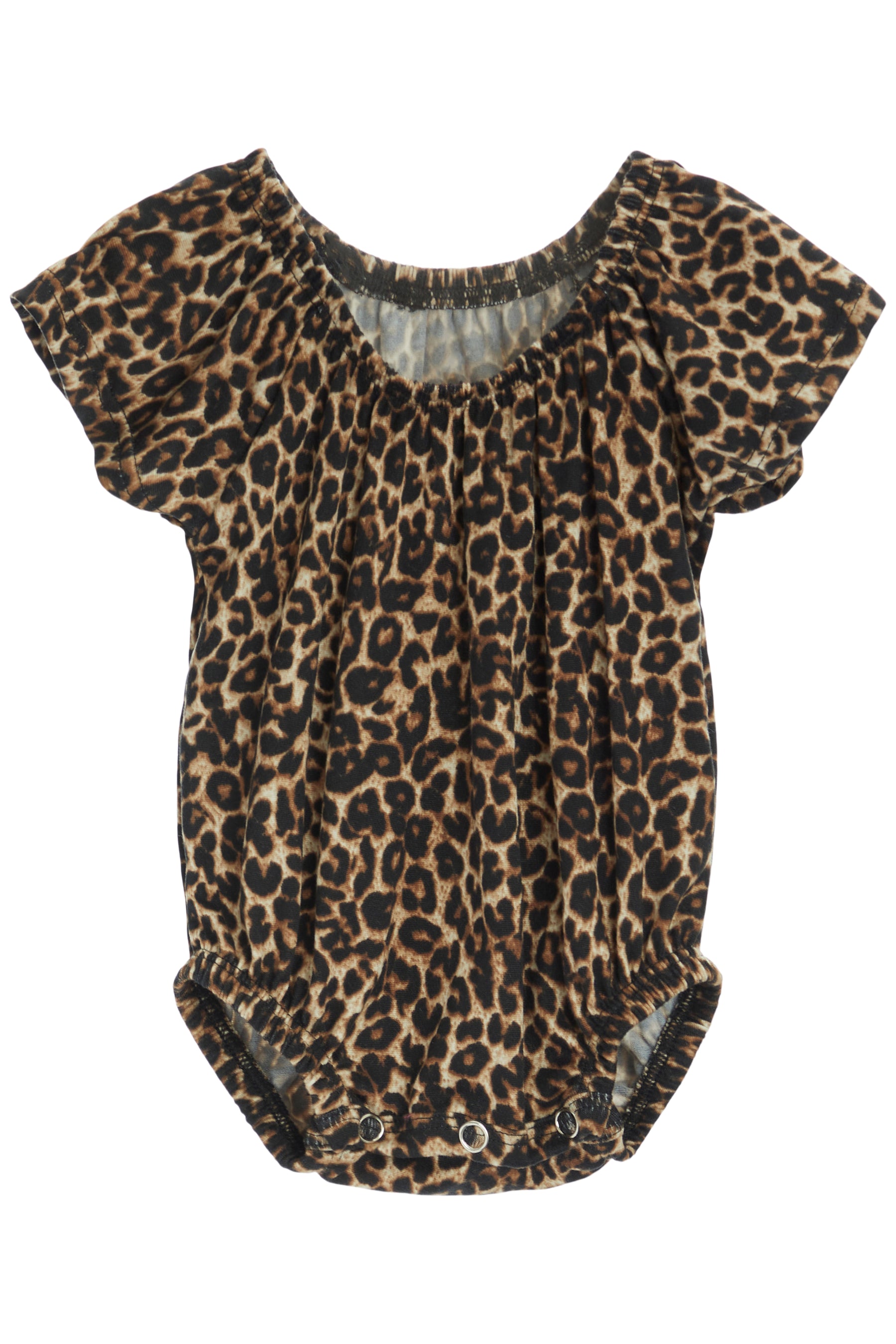 Leopard Flutter Sleeve Bubble