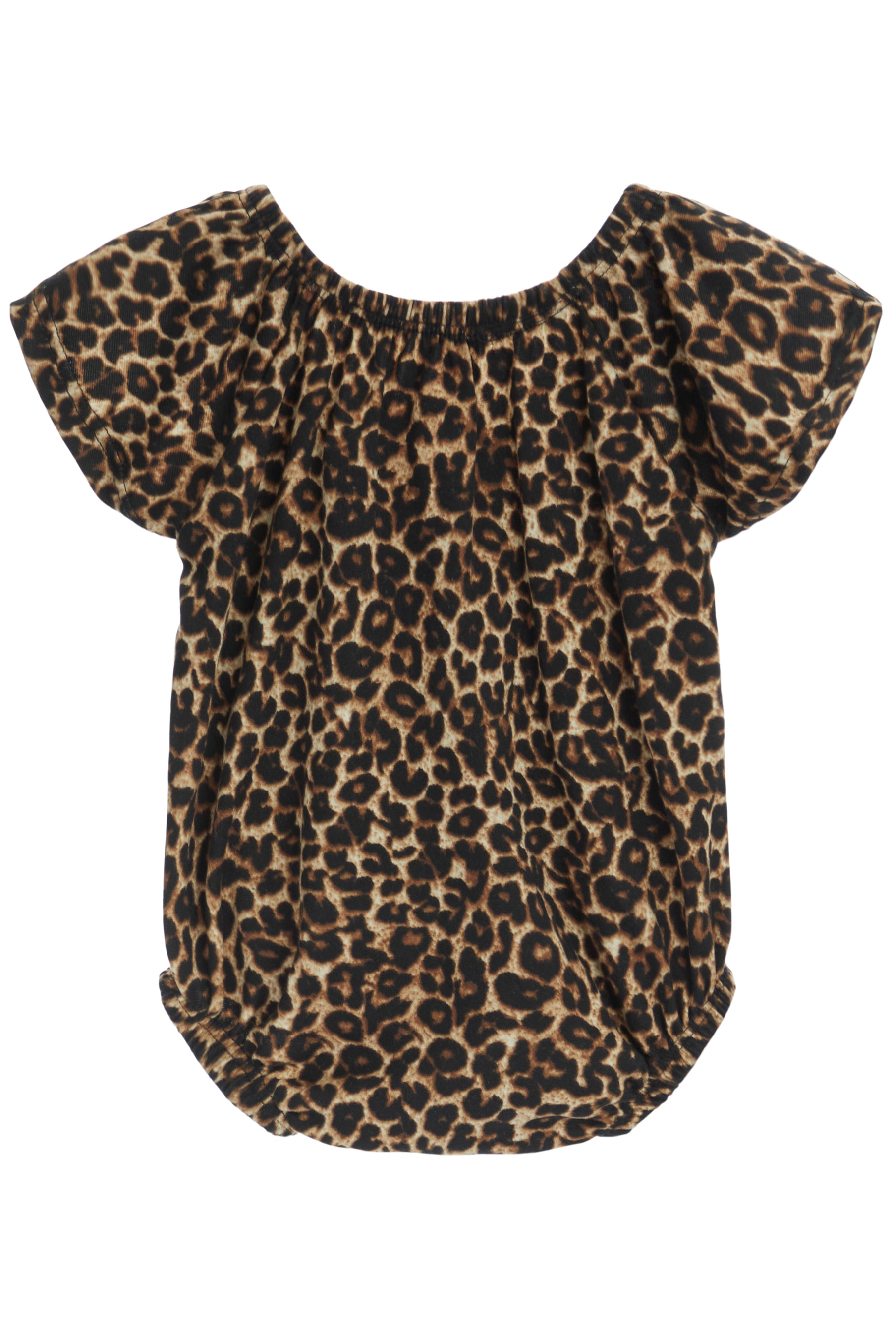 Leopard Flutter Sleeve Bubble