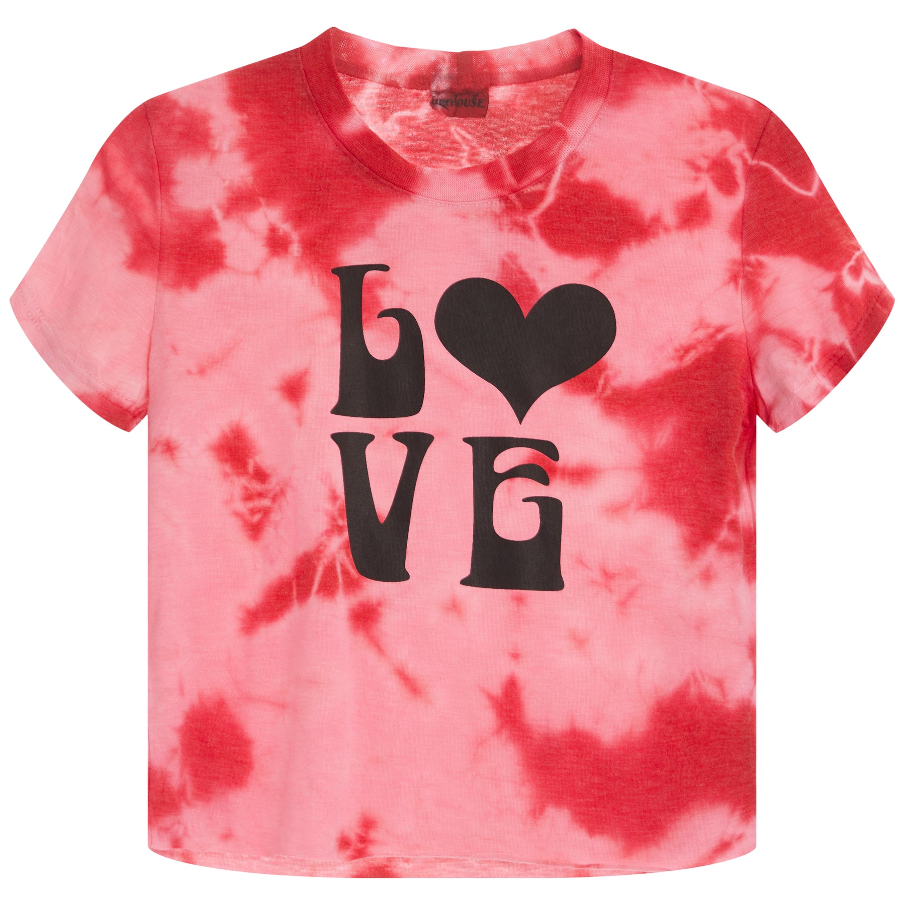 Heart Love Splatter Cloud Wash Tee