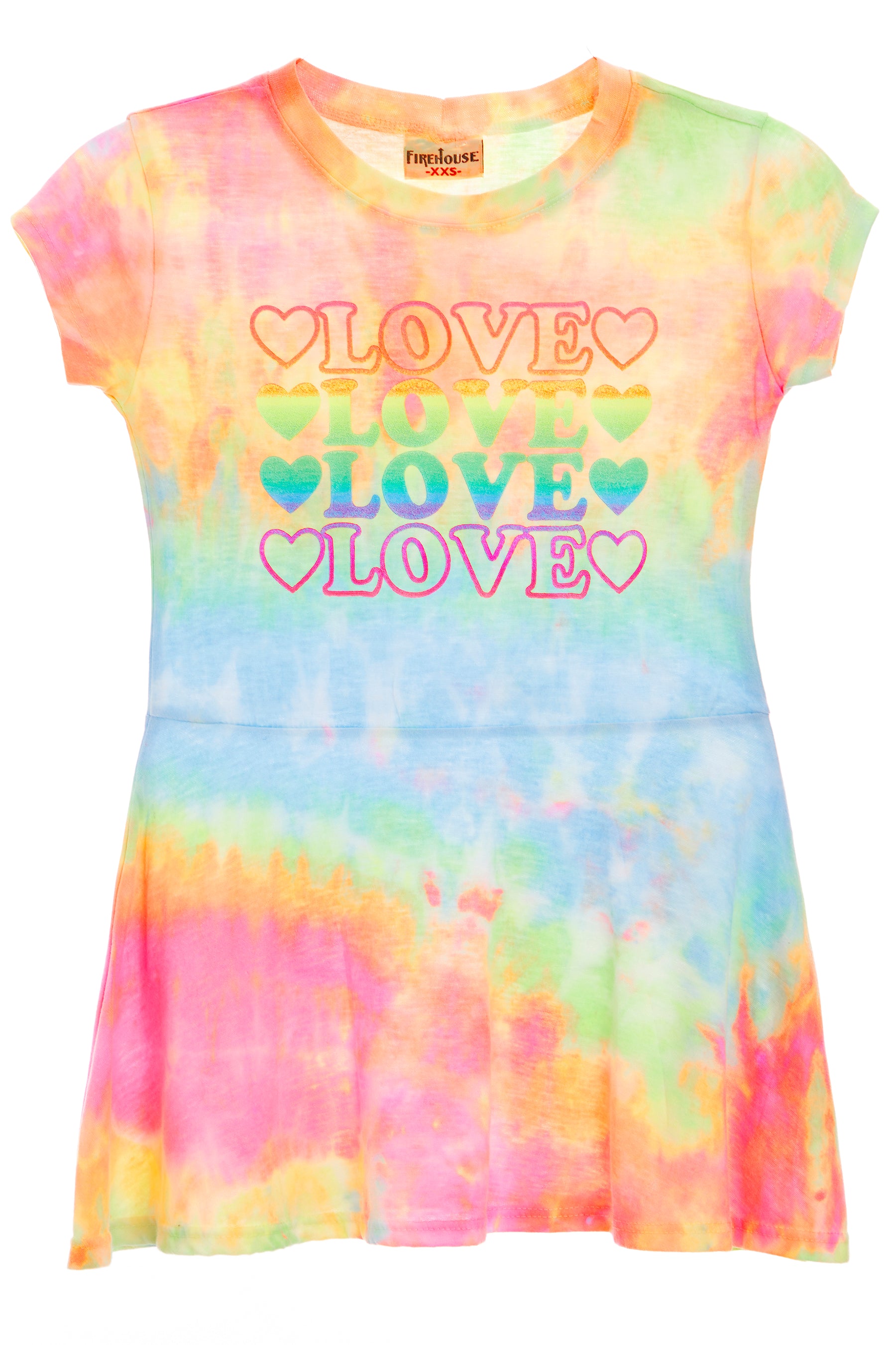 Jackie Tie Dye Dress with Love