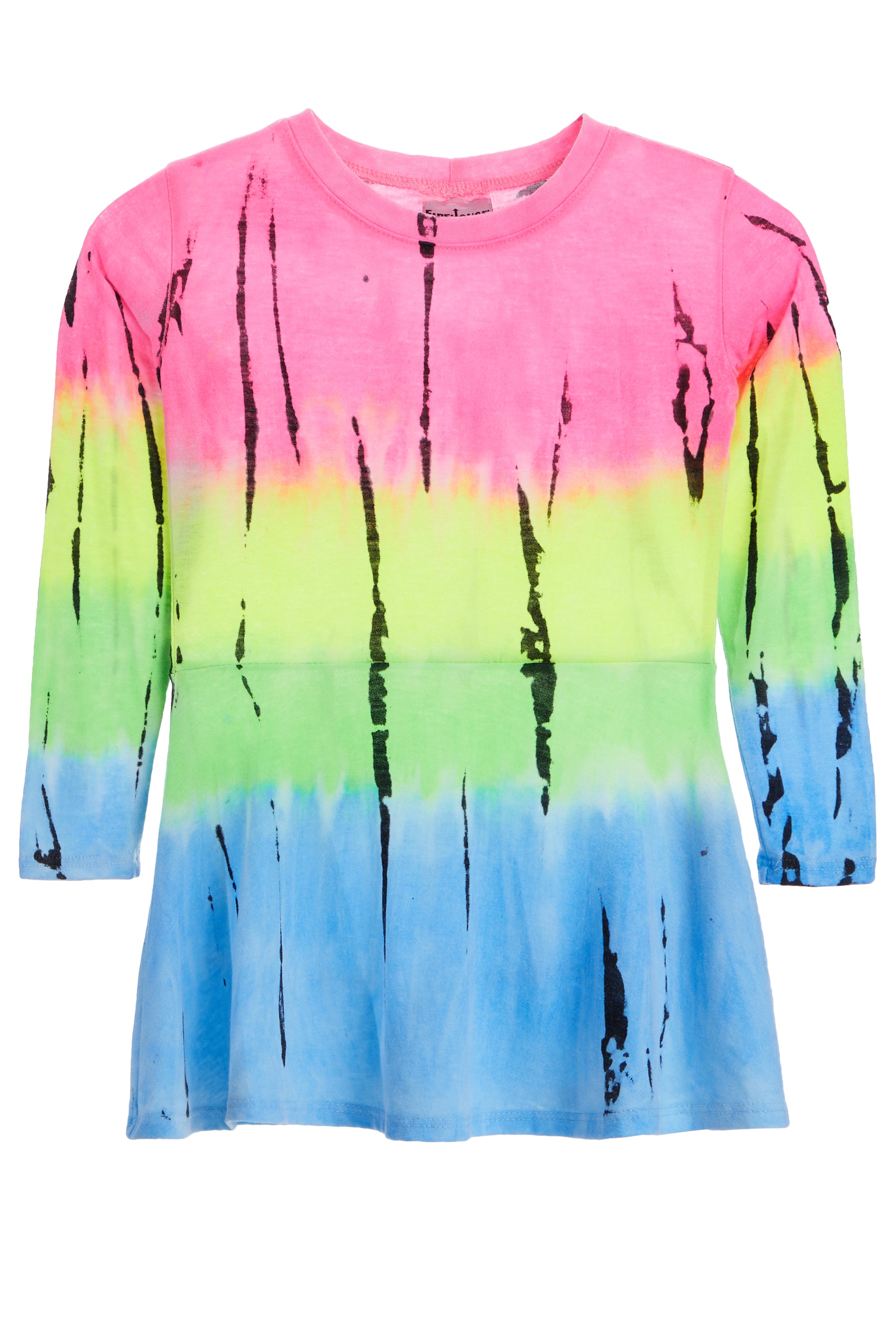 Long Sleeve Tie Dye Dress