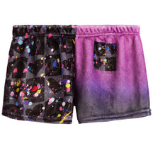 Checker Splatter Fuzzy Lounge Shorts