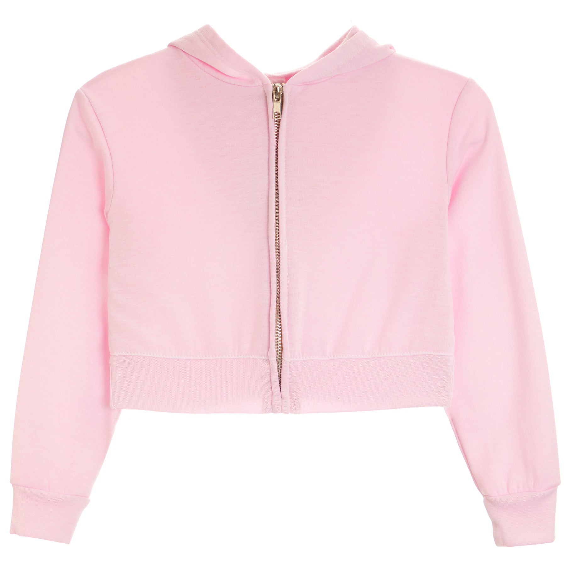 Crop Fleece Zip Hoodie