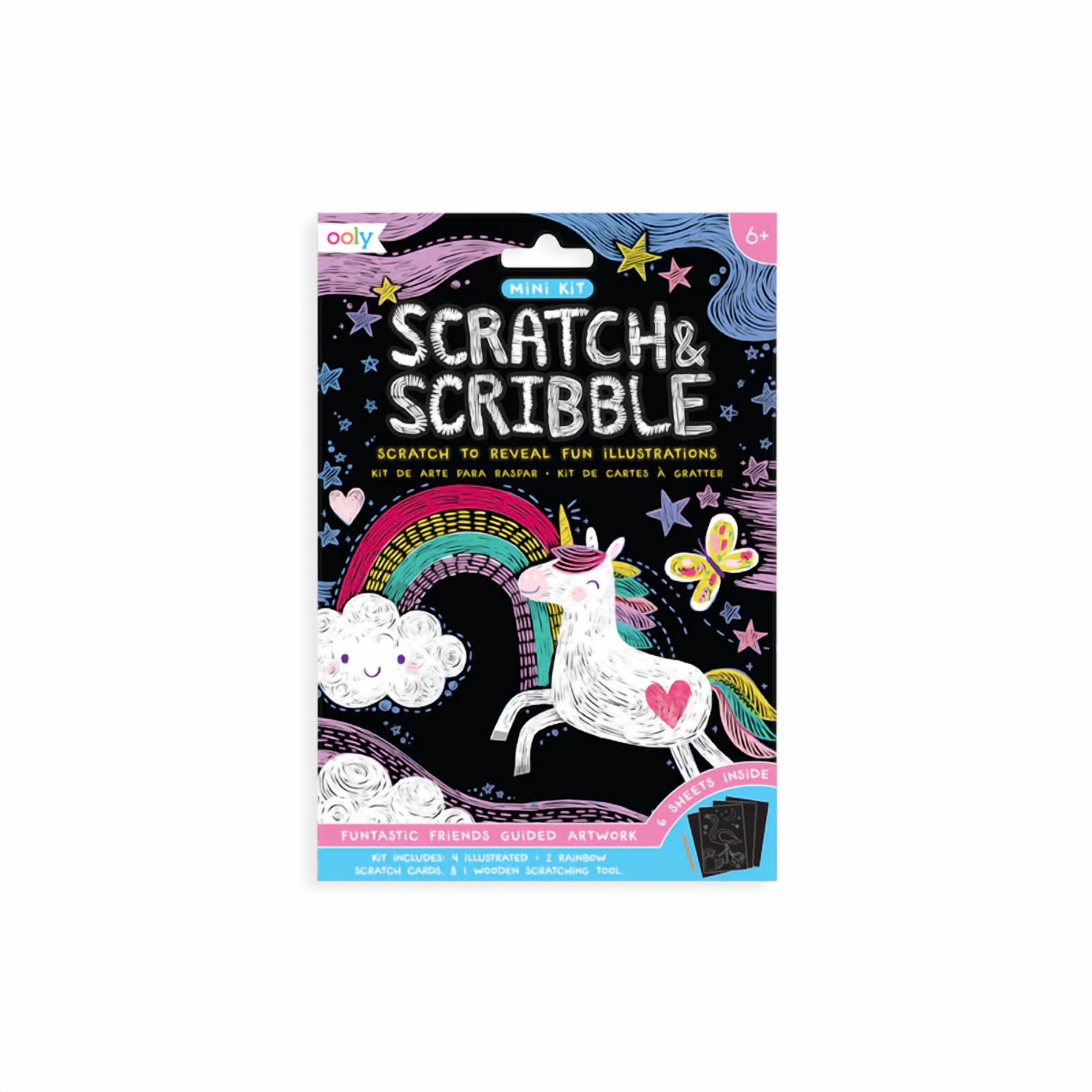Mini Scratch & Scribble Art Kit Unicorn