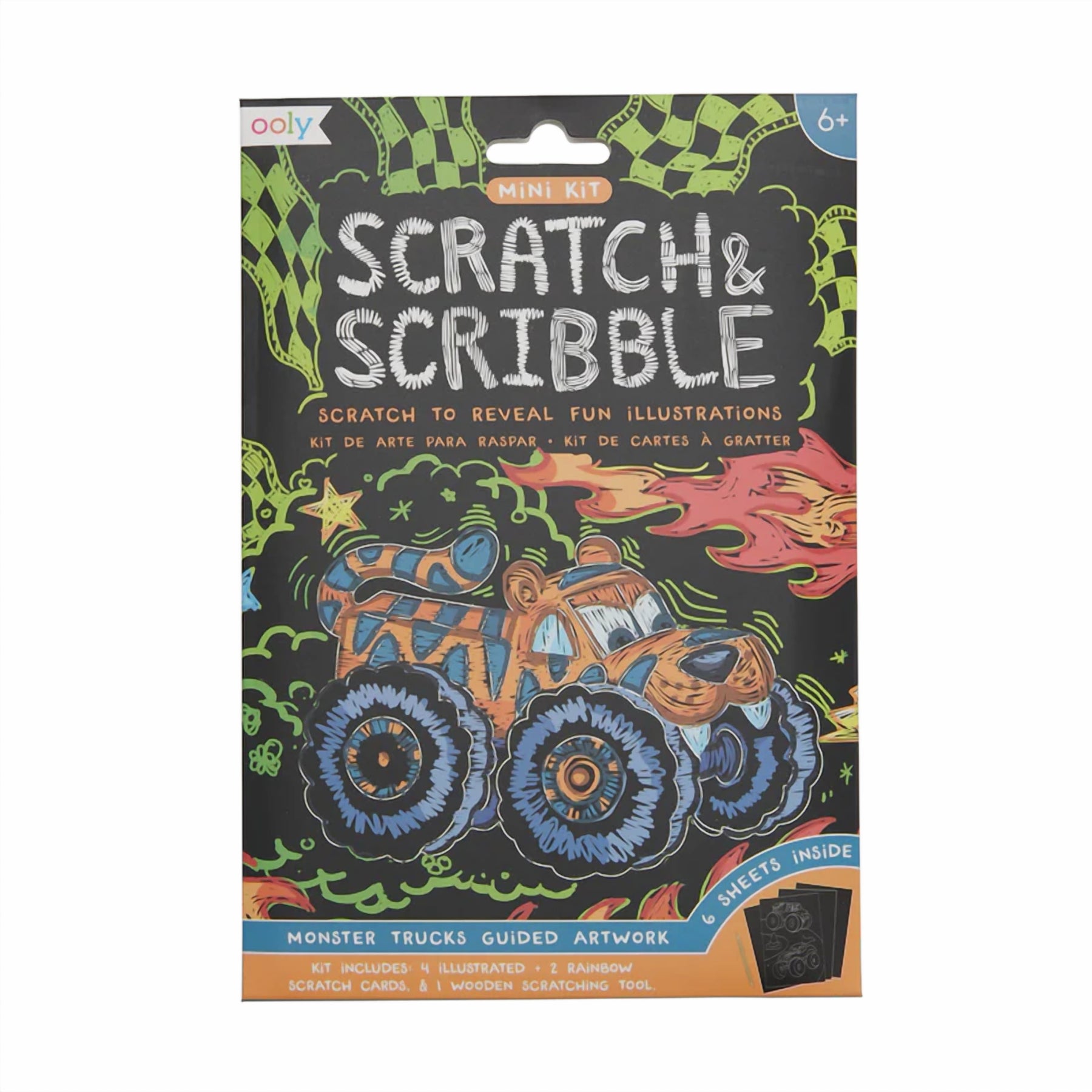 Mini Scratch & Scribble Art Kit Monster Truck