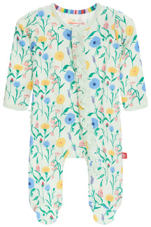 Modal Ruffle Footie- Le Jardin