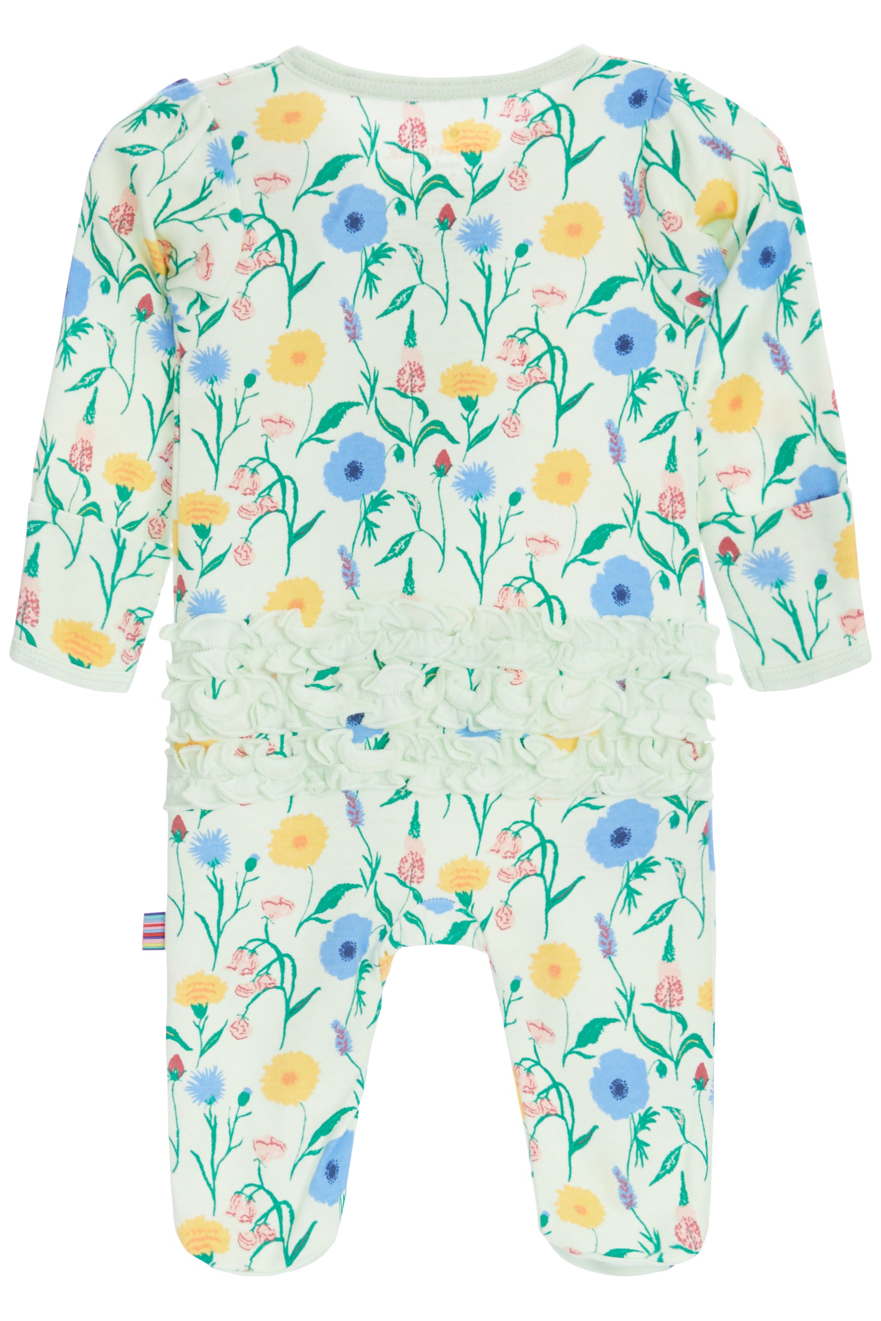 Modal Ruffle Footie- Le Jardin