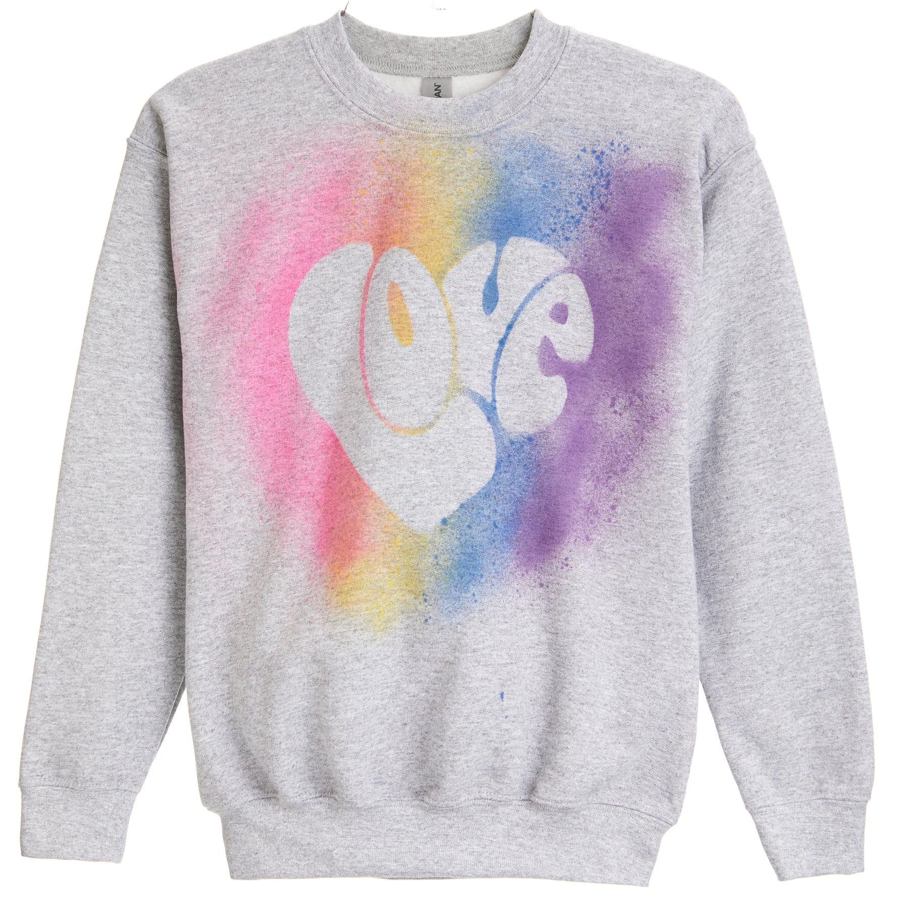 Airbrush Love Fleece Crew