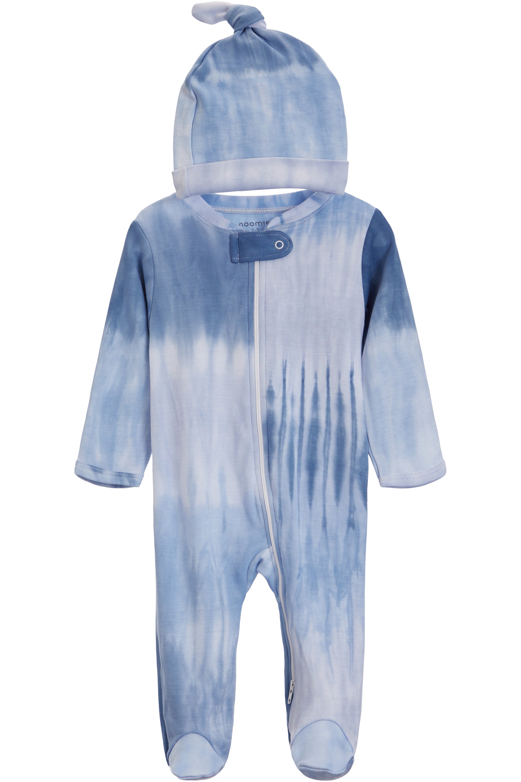 Footie-Blue Tie Dye