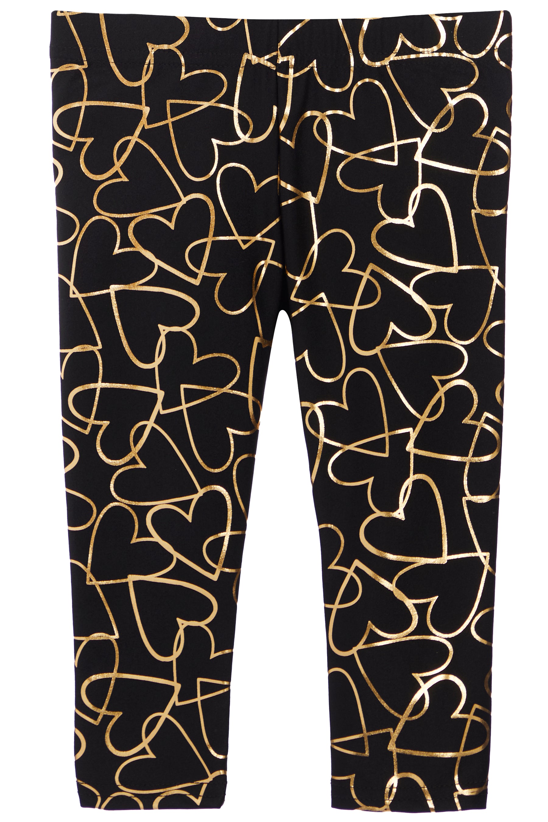 Lame Legging- Gold Heart