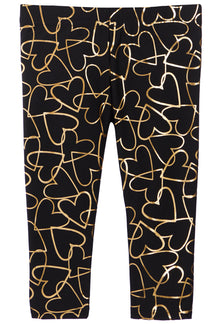 Lame Legging- Gold Heart
