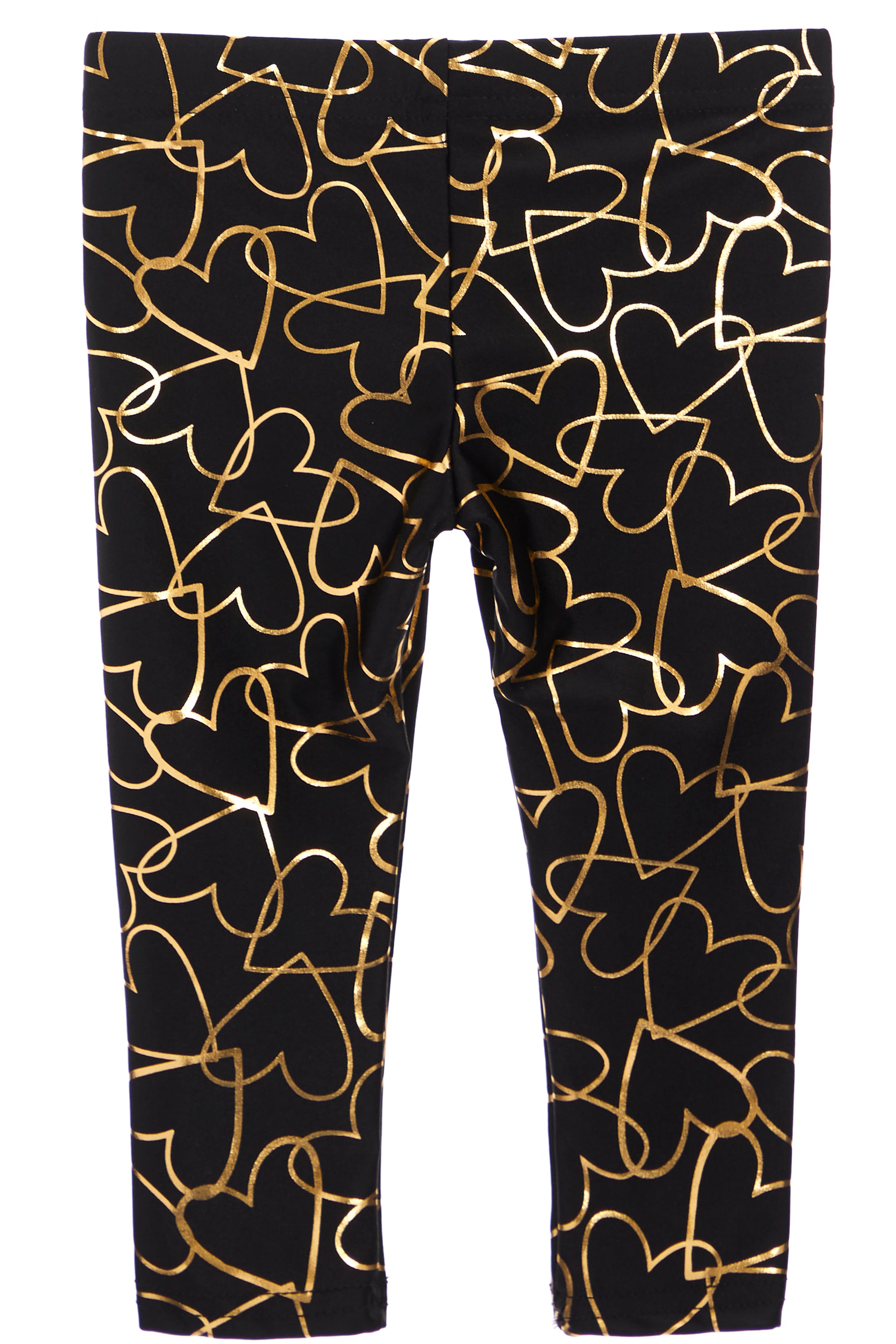 Lame Legging- Gold Heart