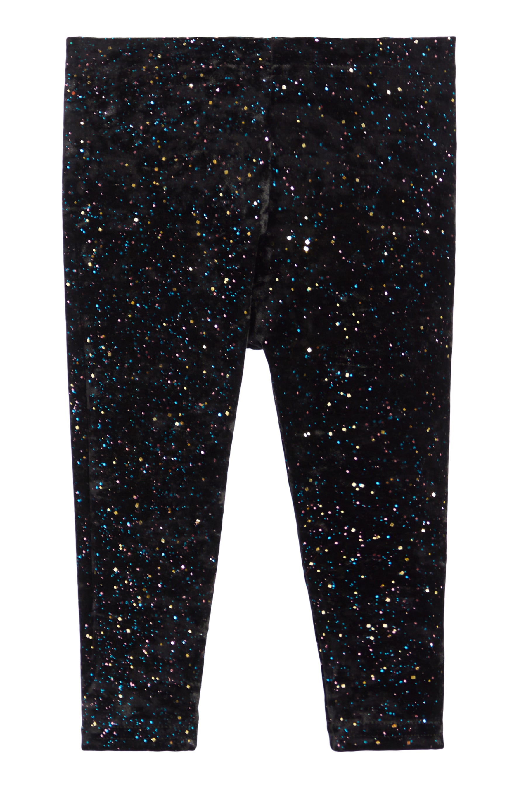 Black Sparkle Velvet Legging