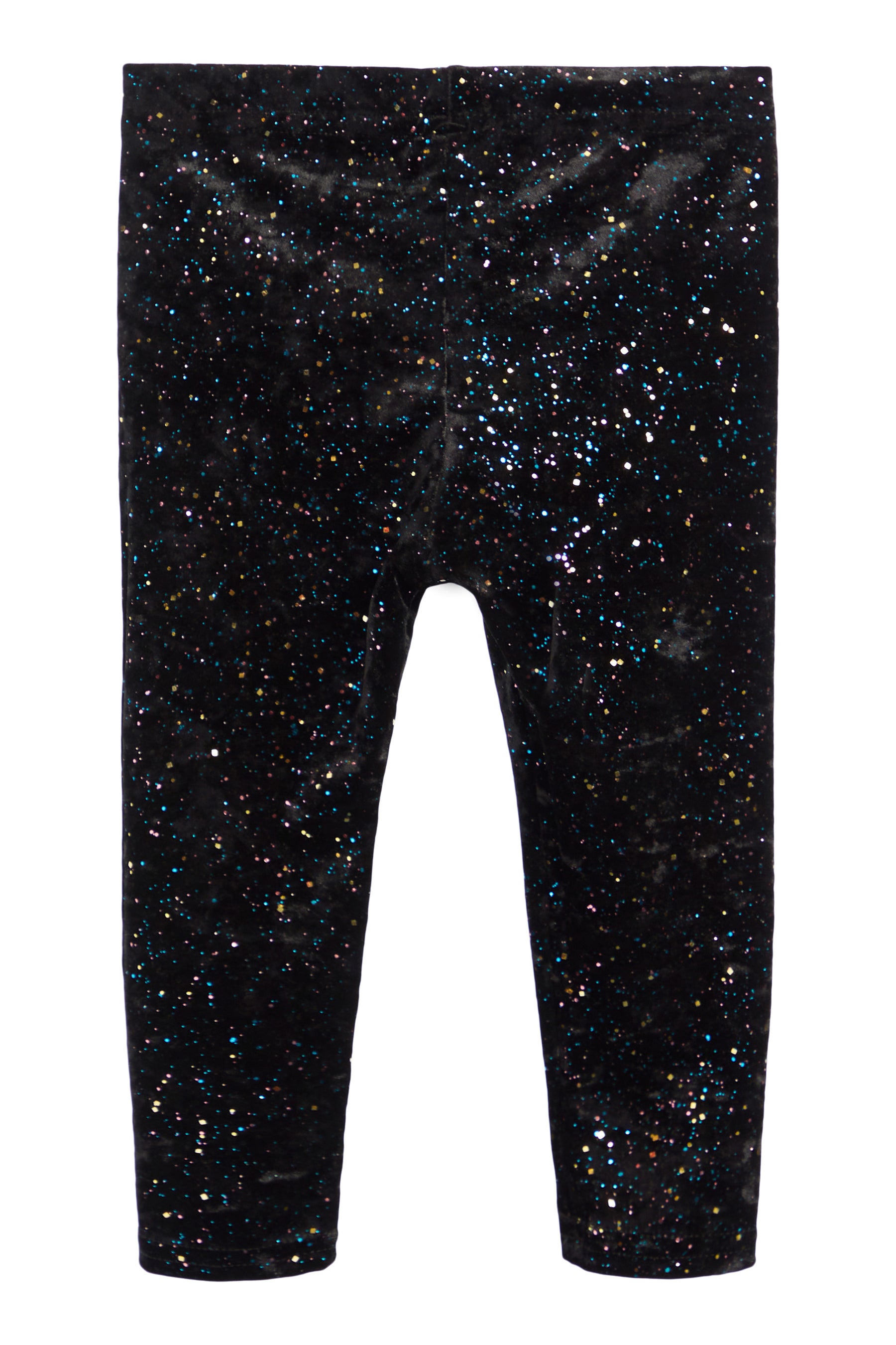 Black Sparkle Velvet Legging