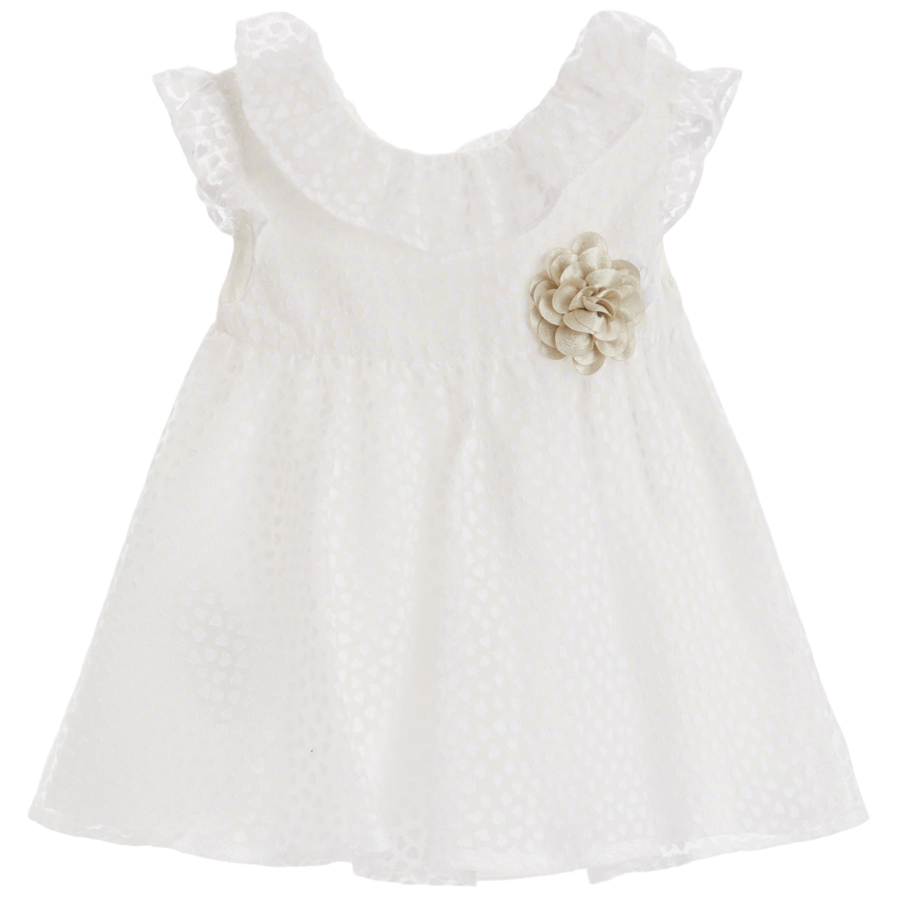 Dress with Burnout Hearts