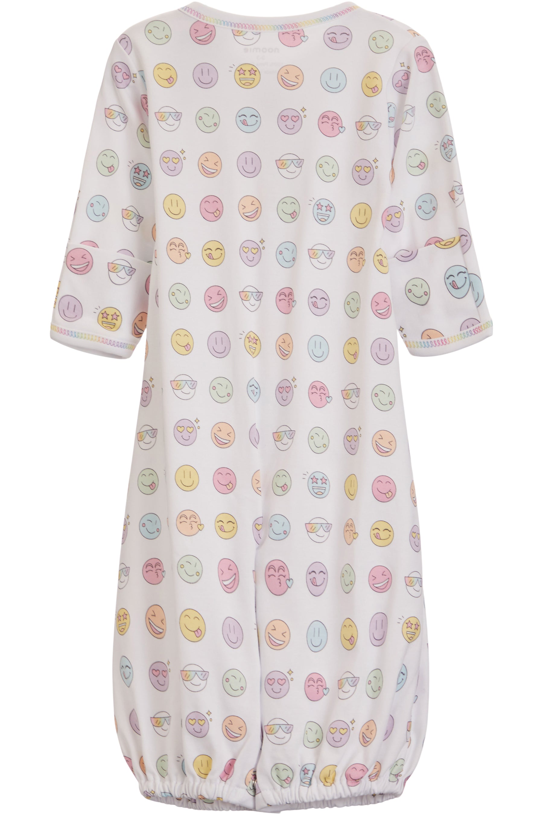 Convertible Gown- Rainbow Happy Faces
