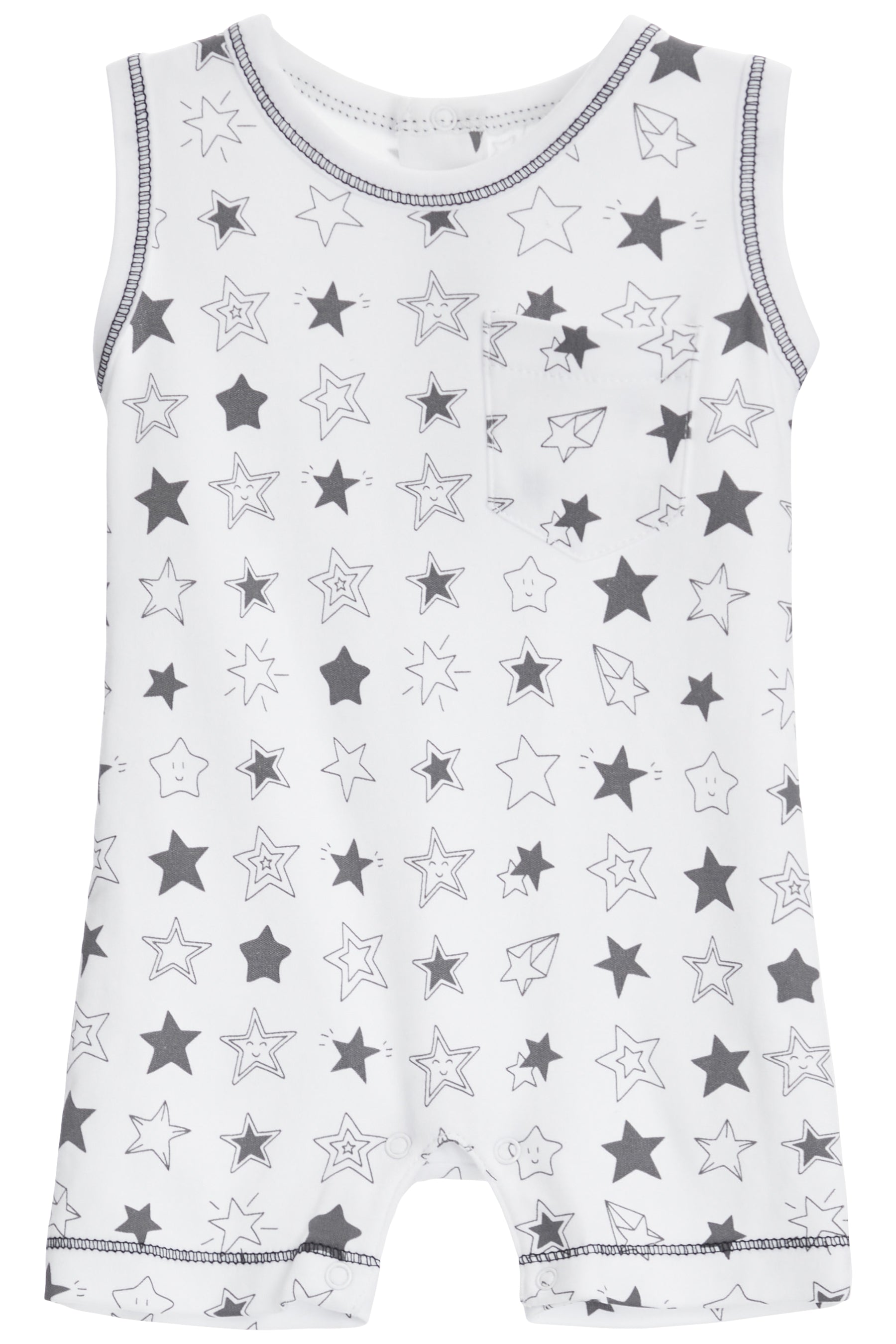 Romper Black Stars