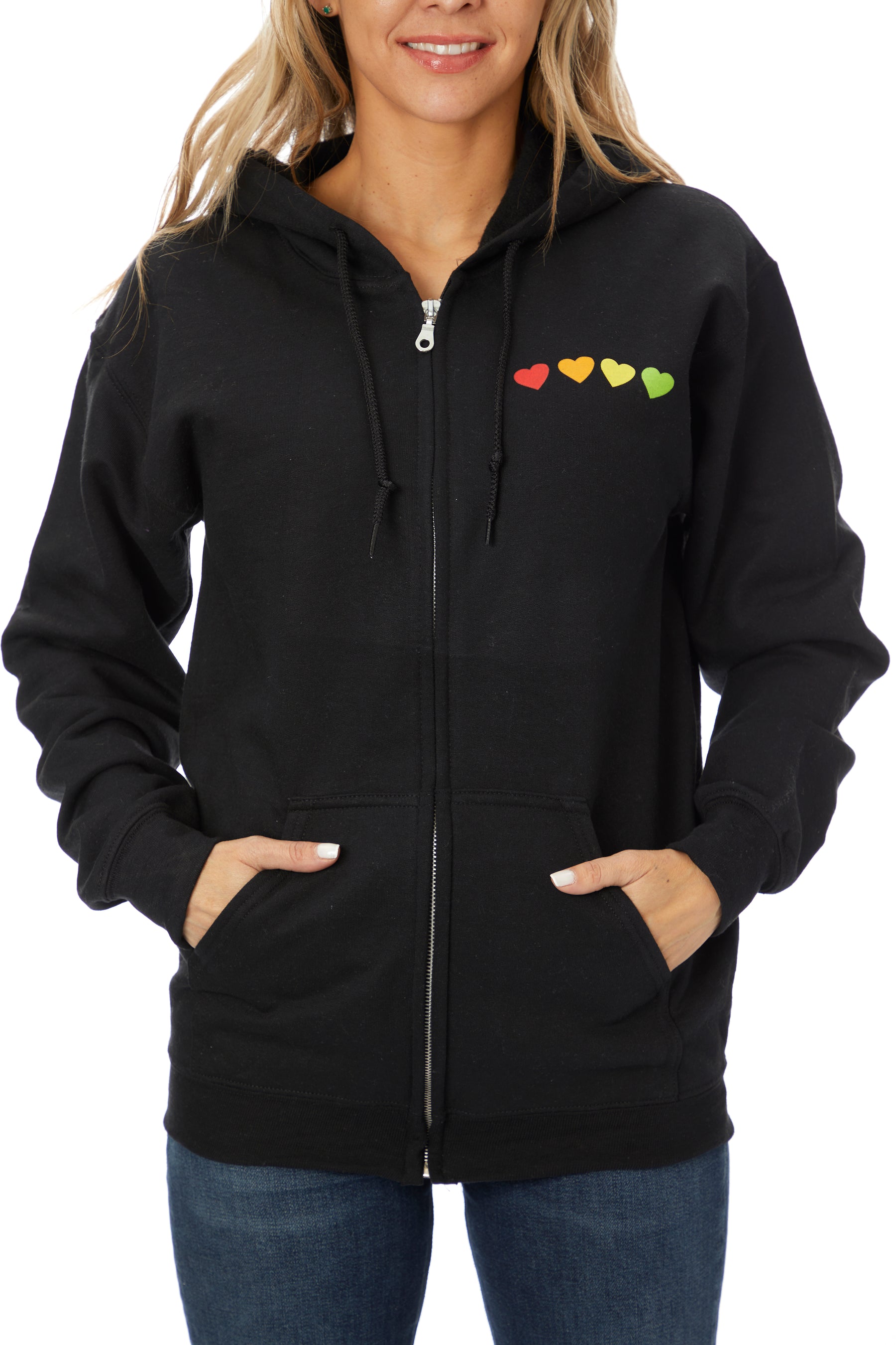 More Love Fleece Hooded Zip Up