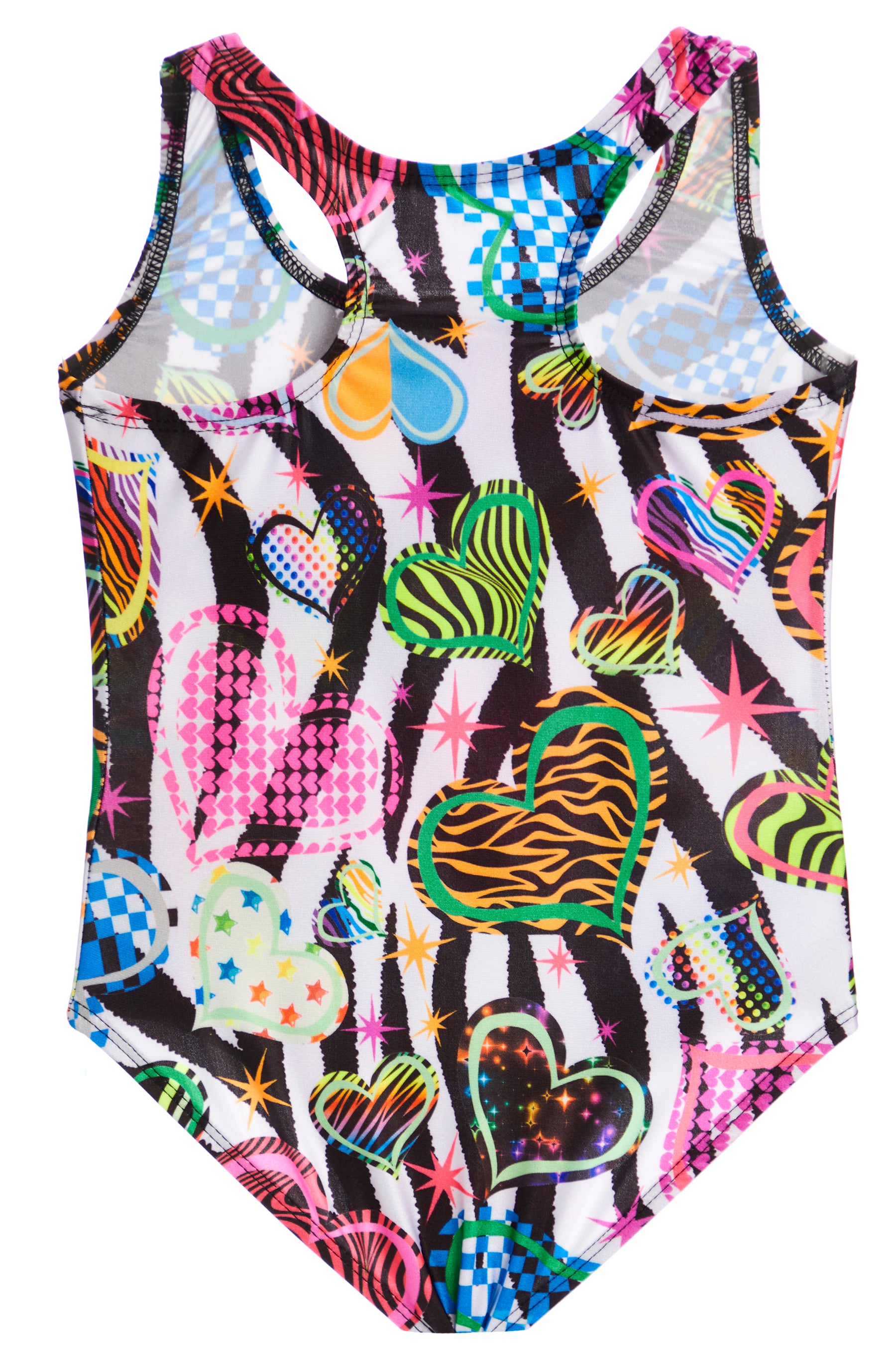 1 Pc Swimsuit- Neon Animal Heart