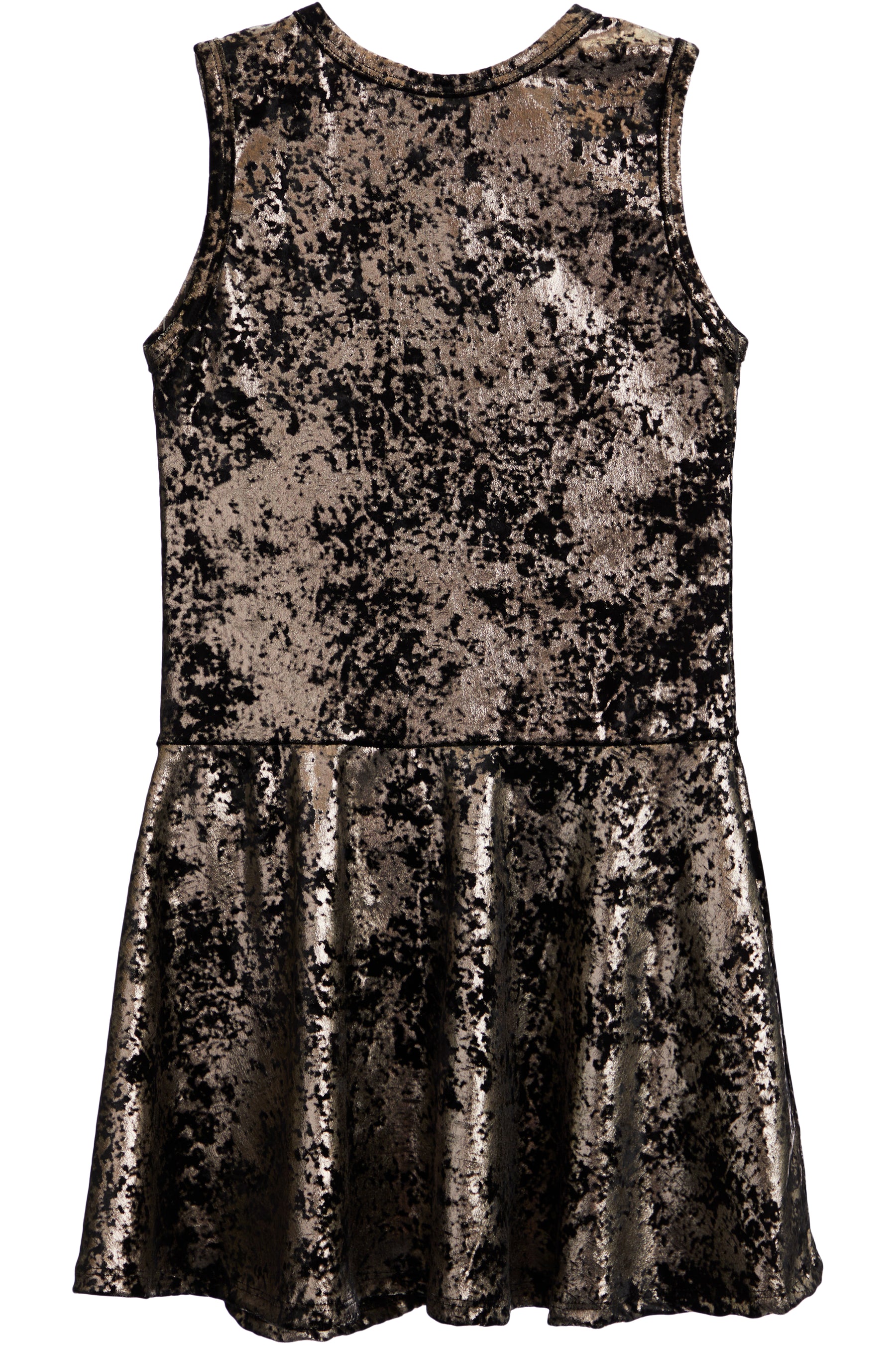 Gilded Velvet Tank Dress