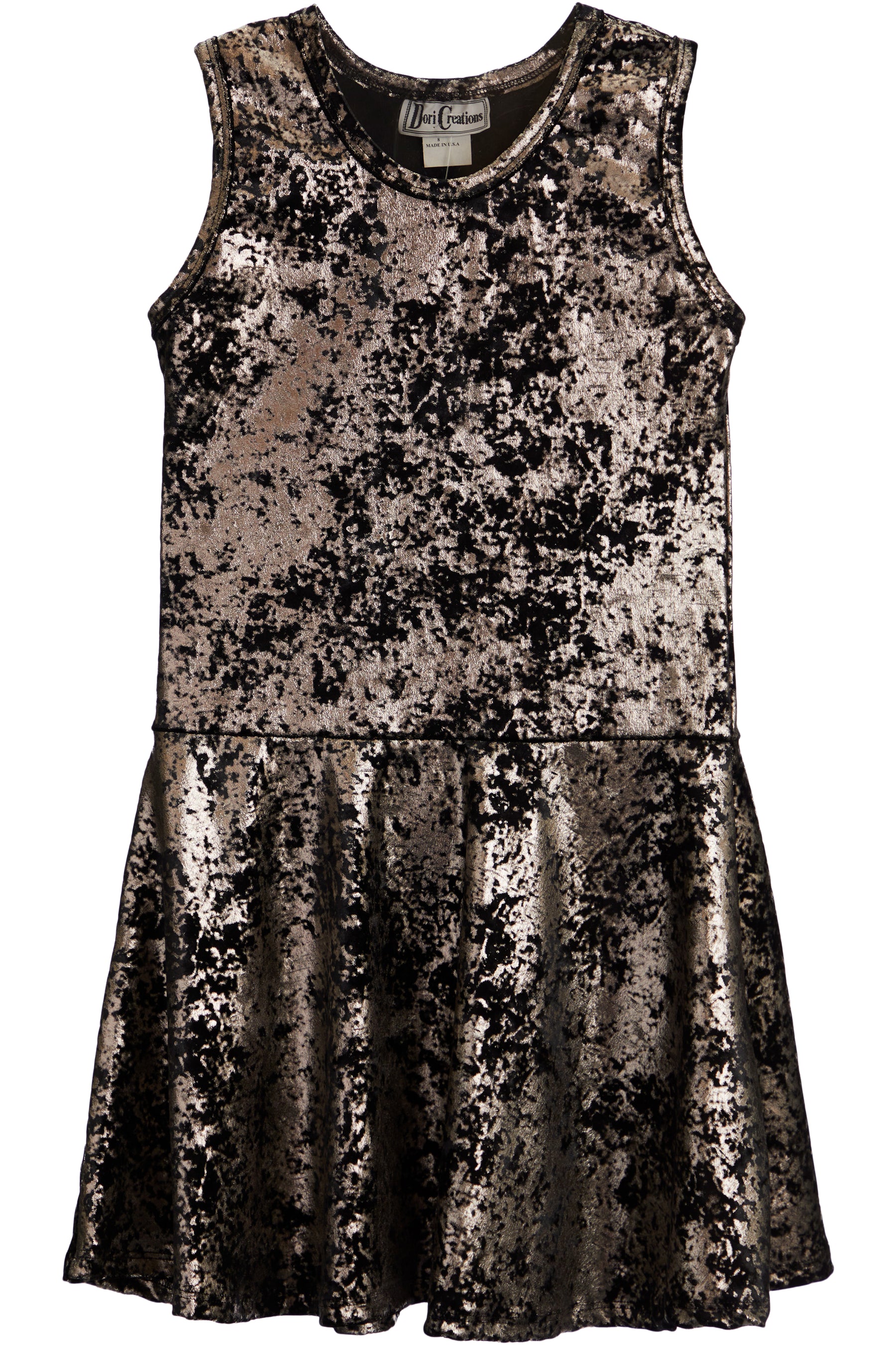 Gilded Velvet Tank Dress
