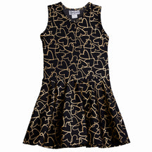 Tank Dress- Gold Hearts