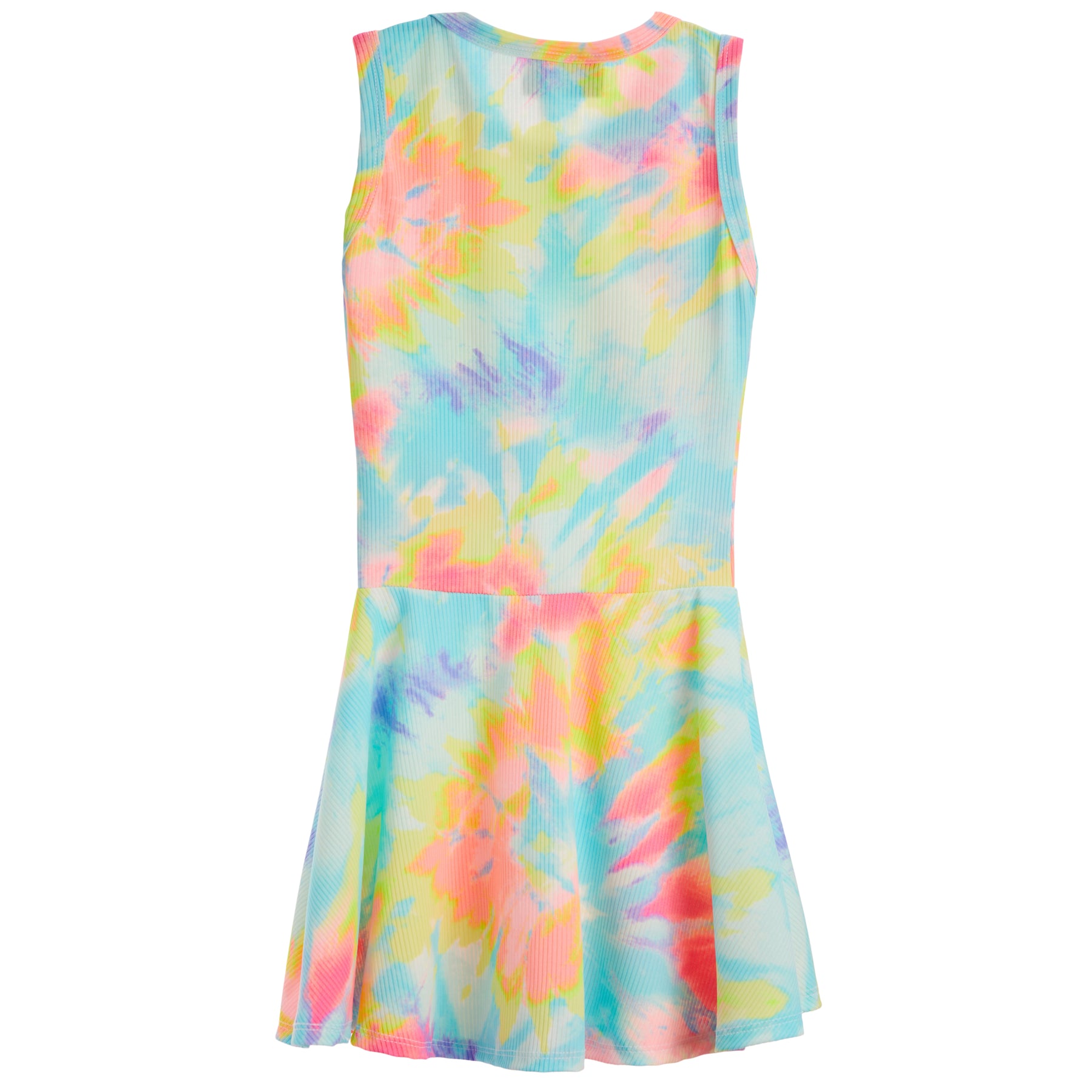 Tank Dress - Neon Tie Dye Rib