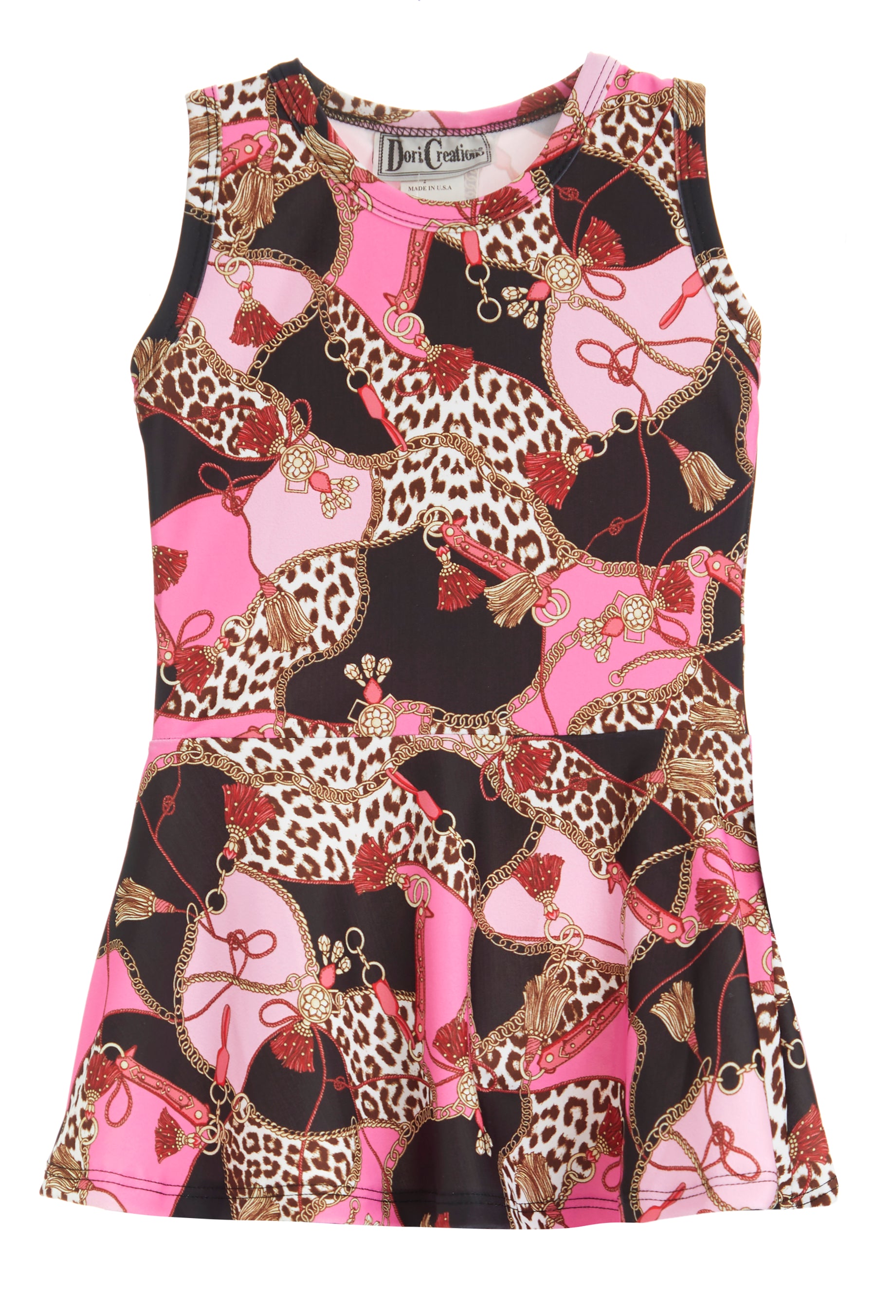 Pink Chain Tank Dress