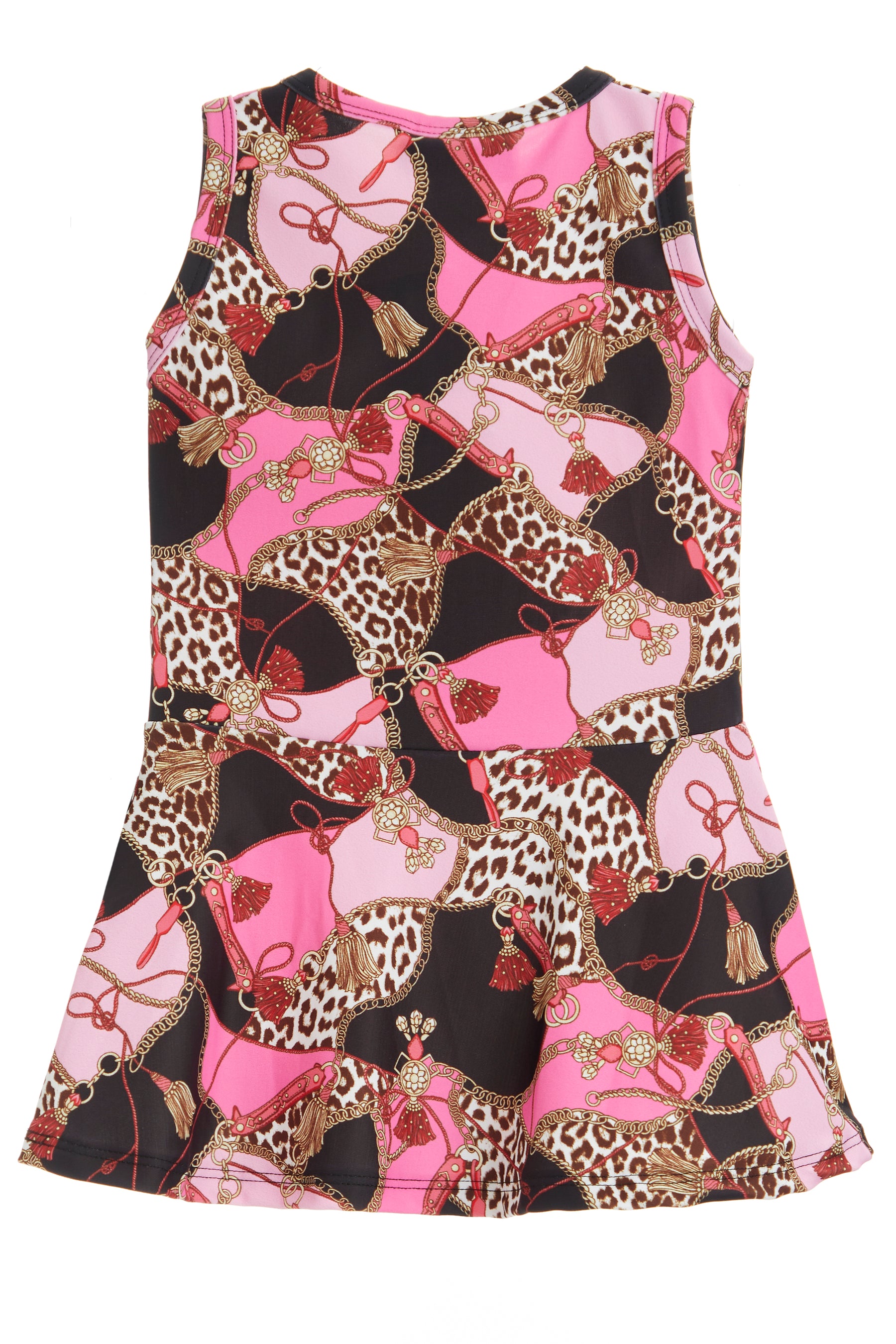 Pink Chain Tank Dress