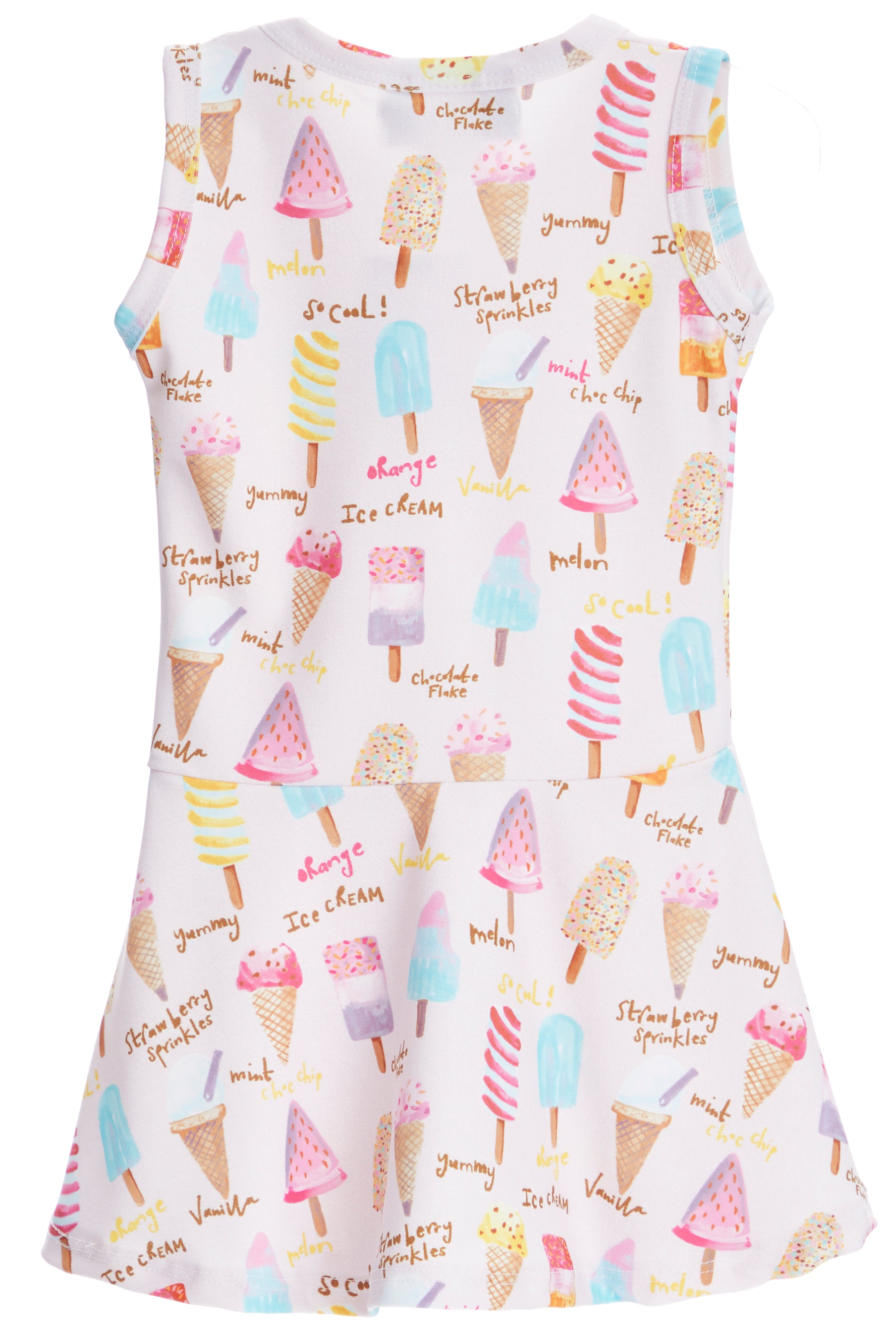 Ice Cream Print Tank Dress