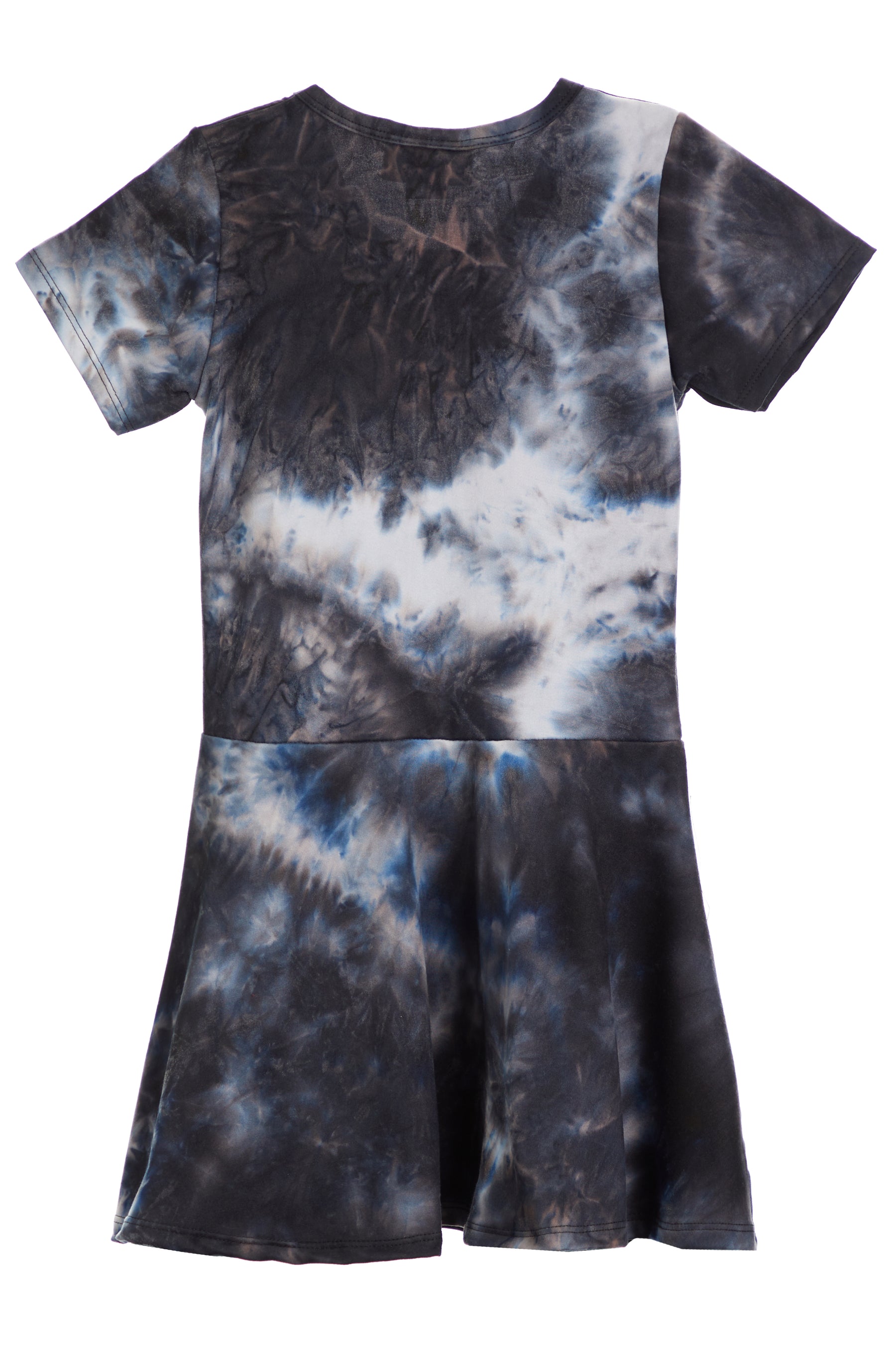 Short Sleeve Tie Dye Dress