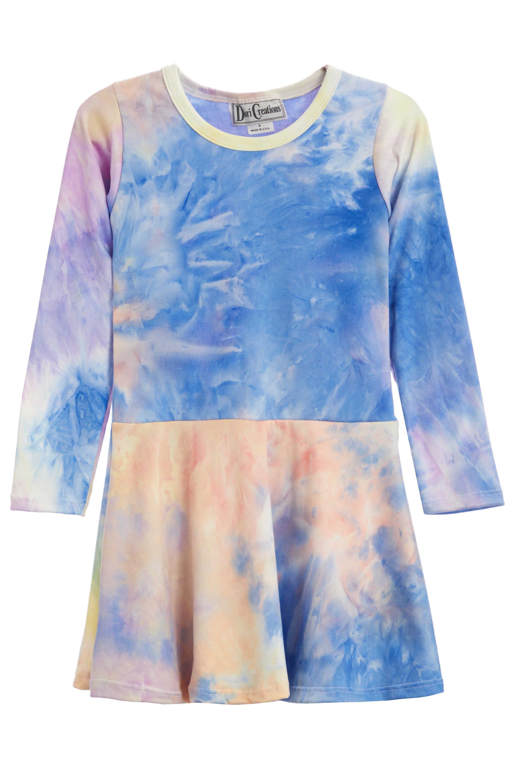 Long Sleeve Tie Dye Dress