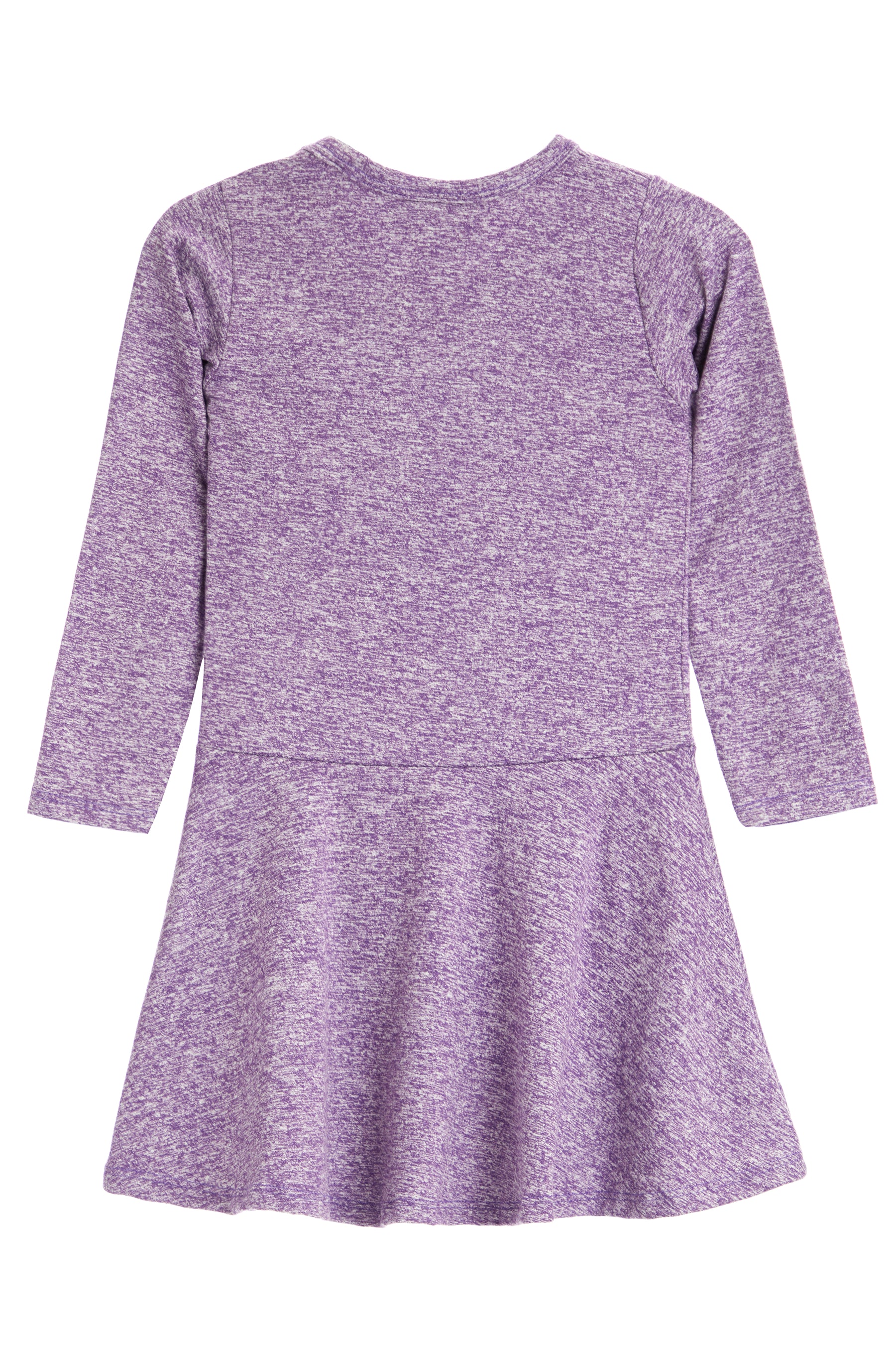 LS Heather Dress with Heart Bolt