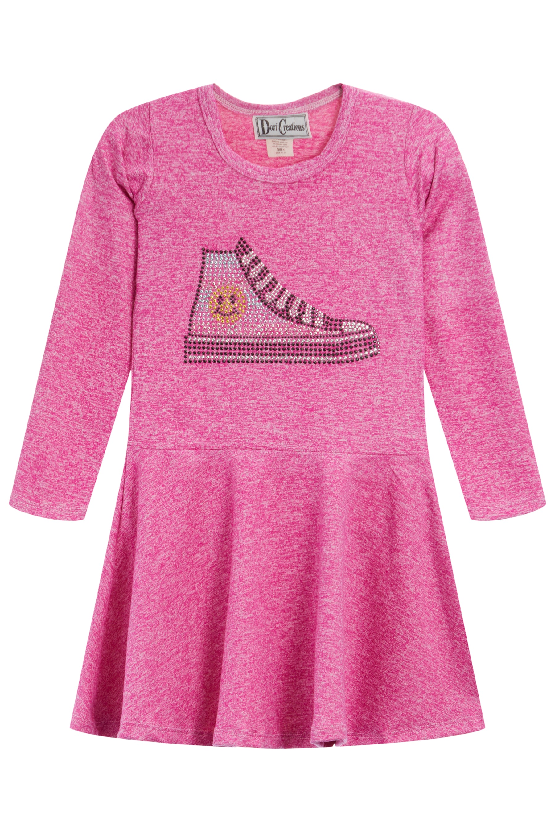 LS Heather Dress with Pastel Sneaker