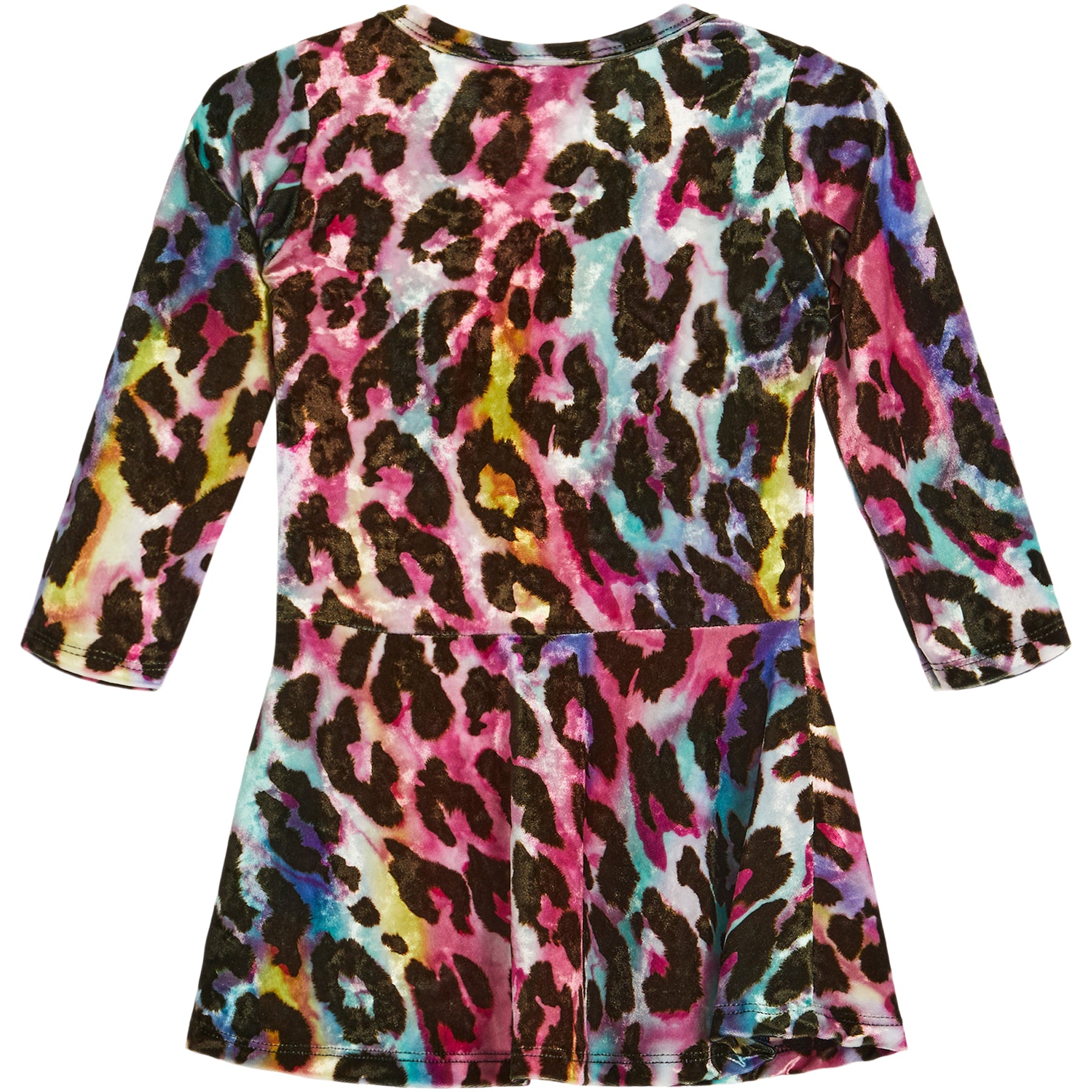 Multi Velvet Leopard Dress