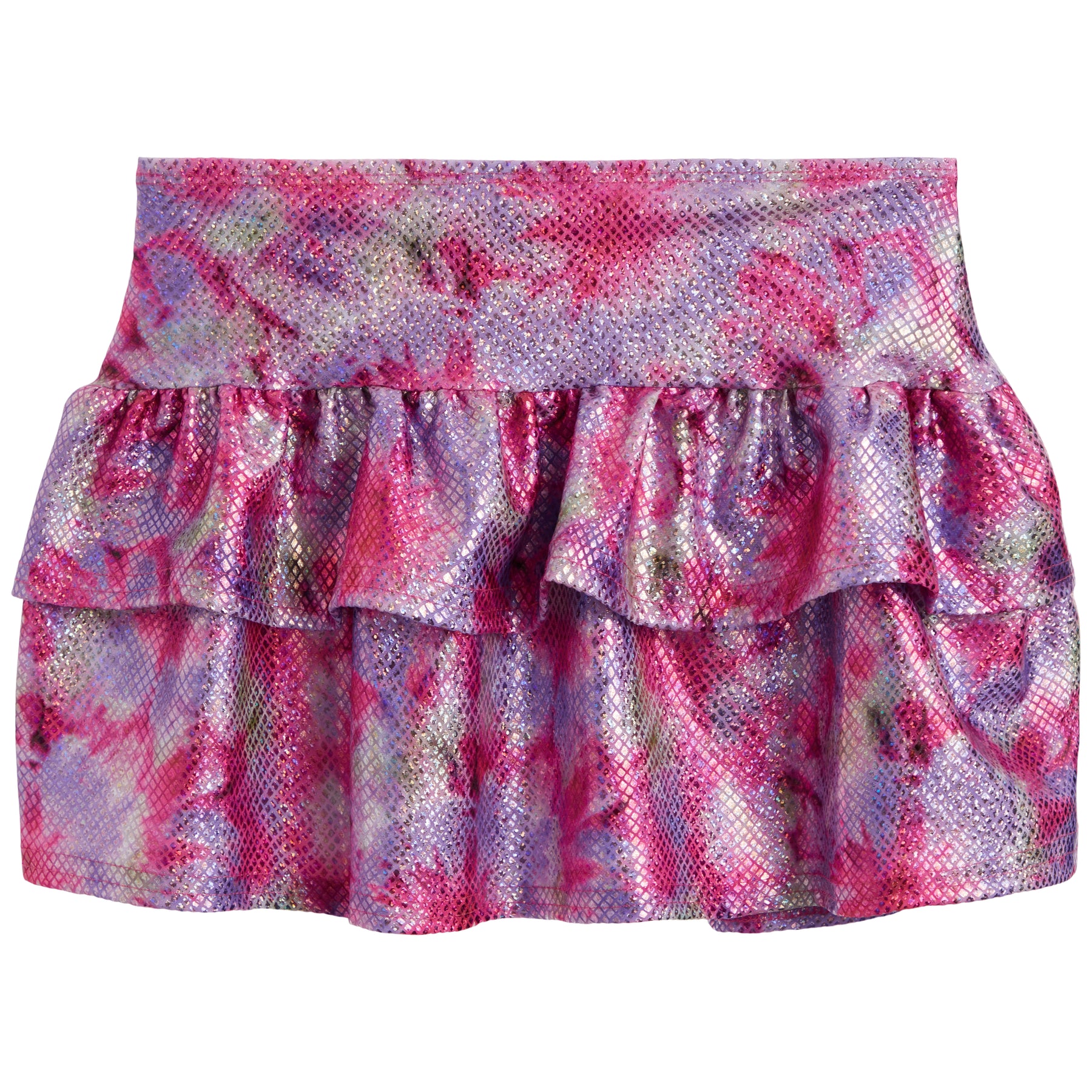 Lame Ruffle Skirt