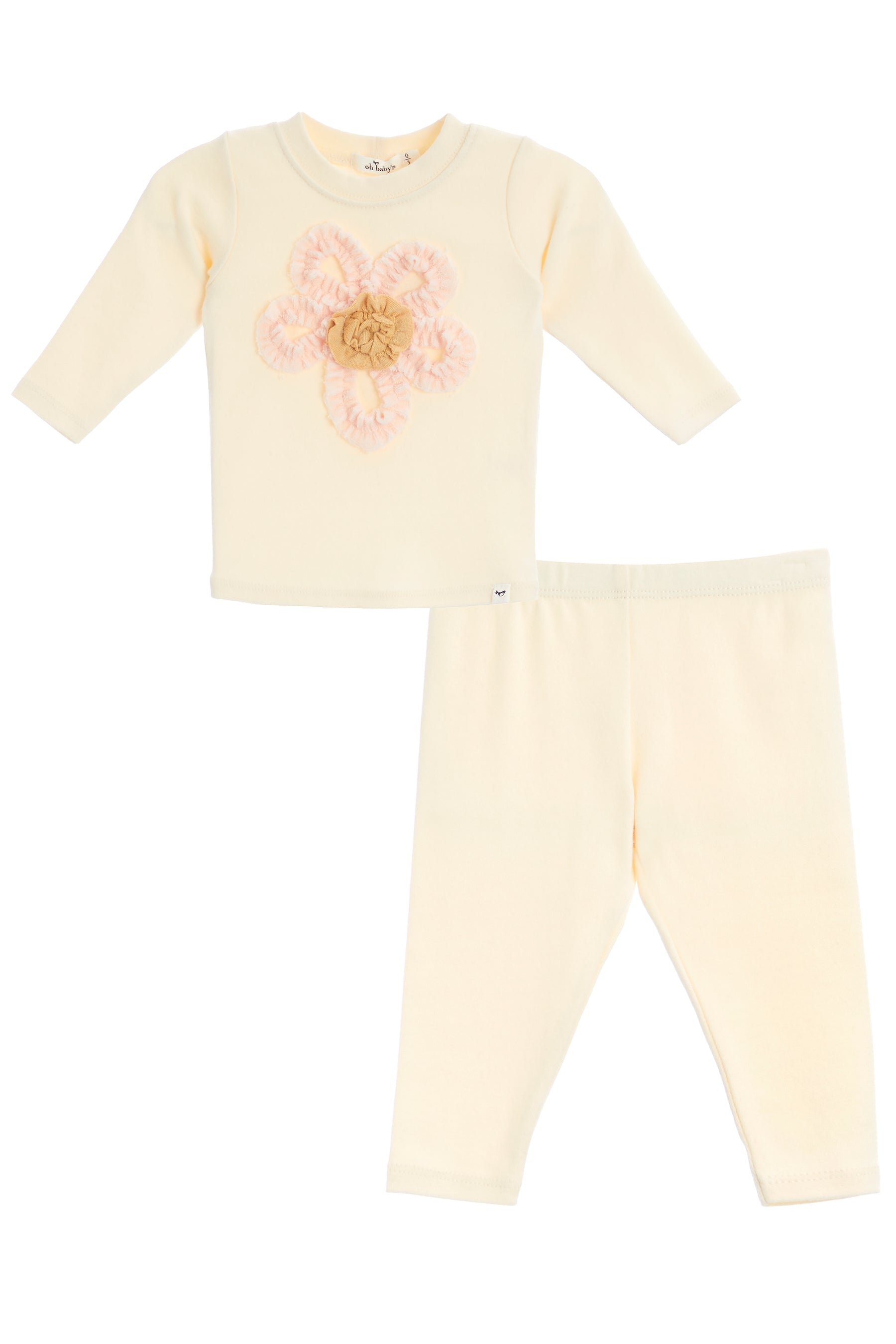Ruffle Flower L/S Set