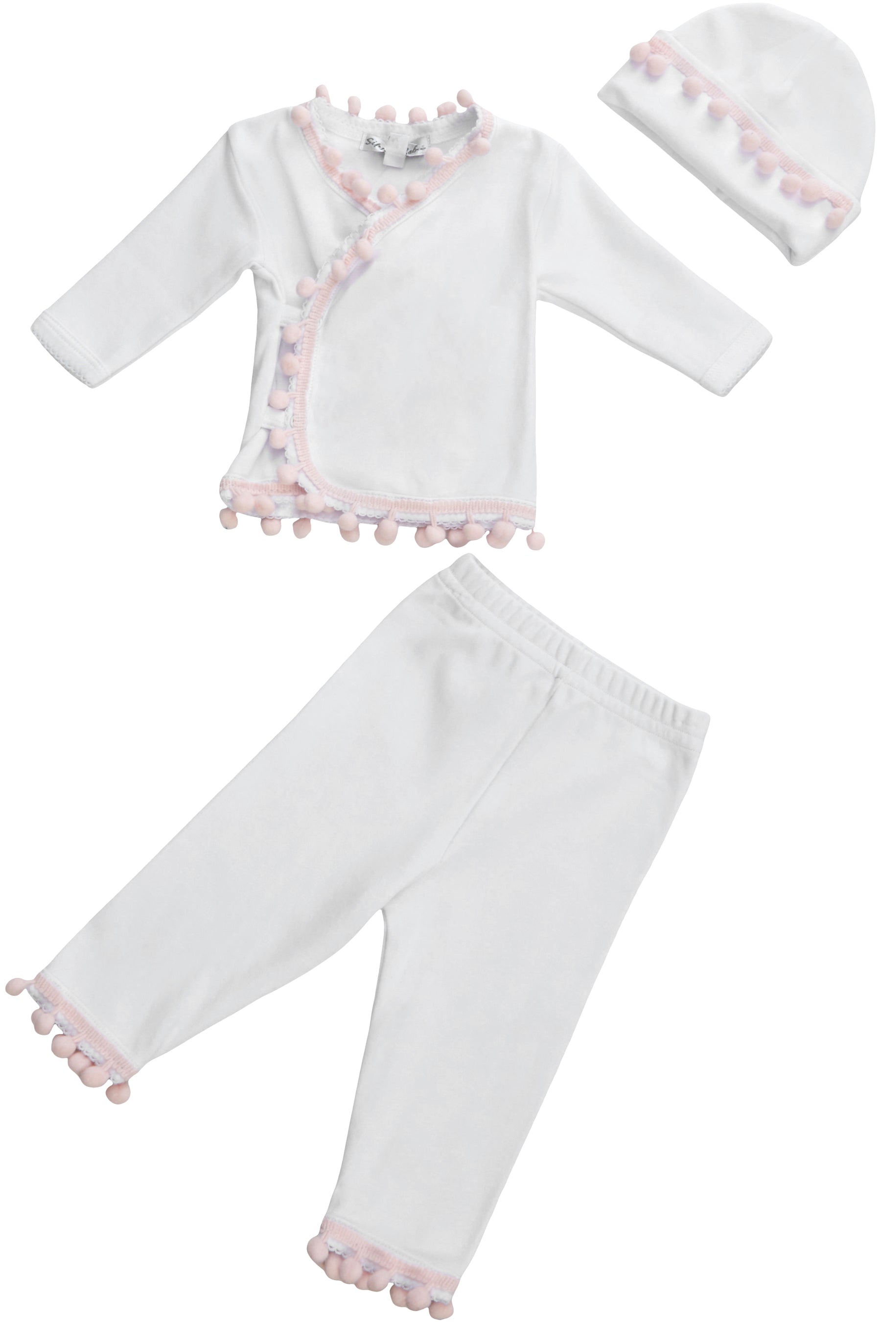 3pc Pink Pom Pom Take Home Set
