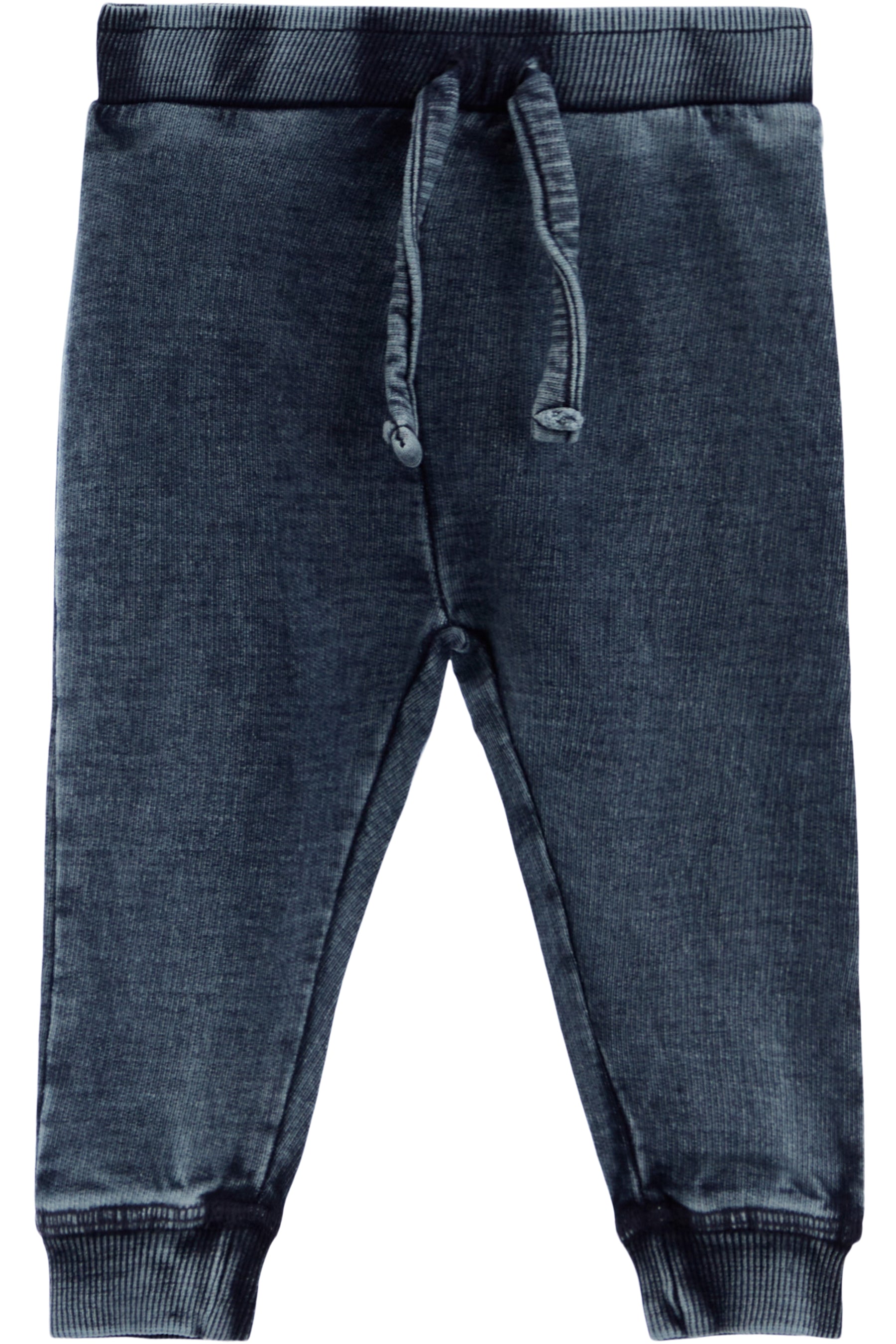 Distressed Denim Knit Pants