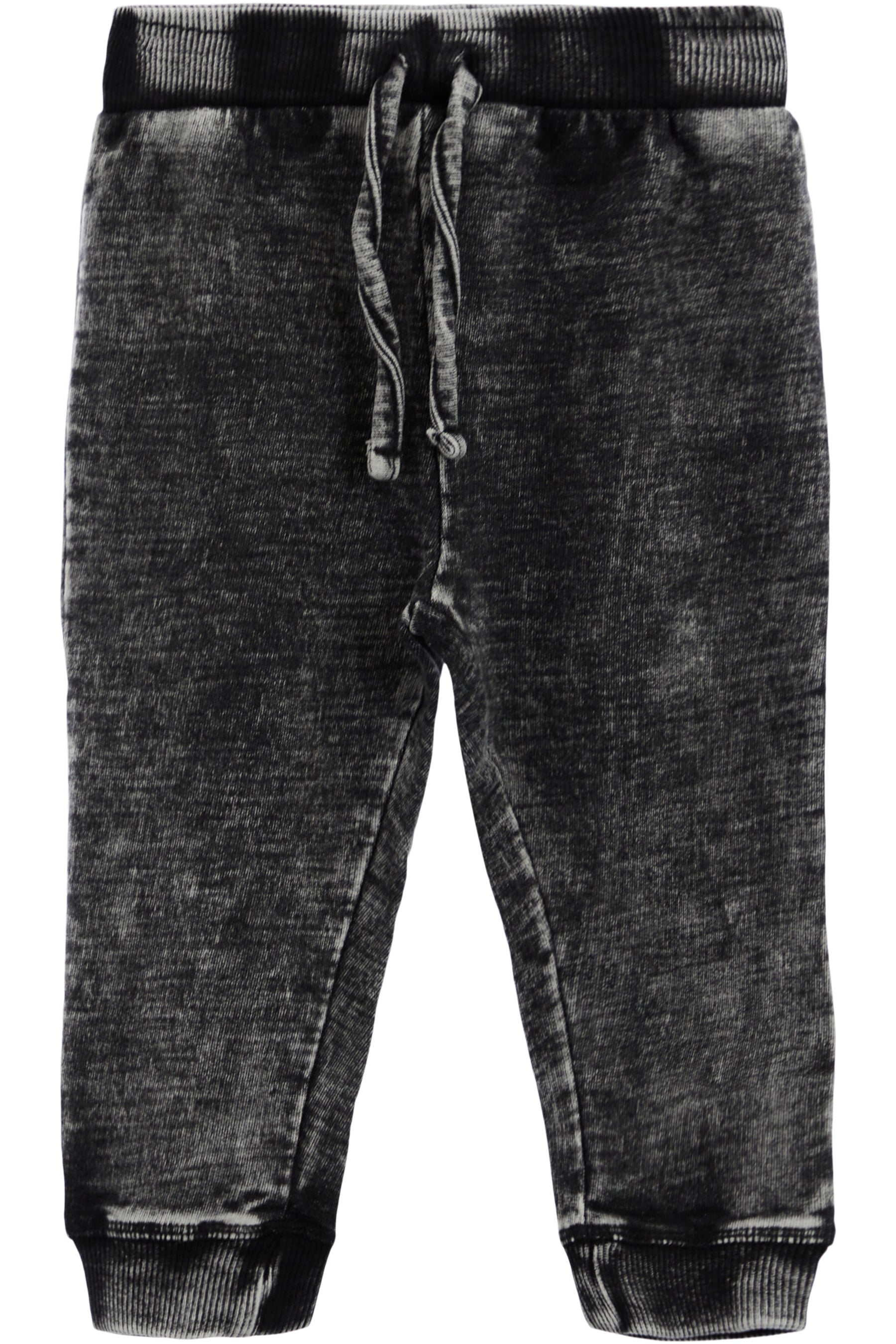 Distressed Denim Knit Pants