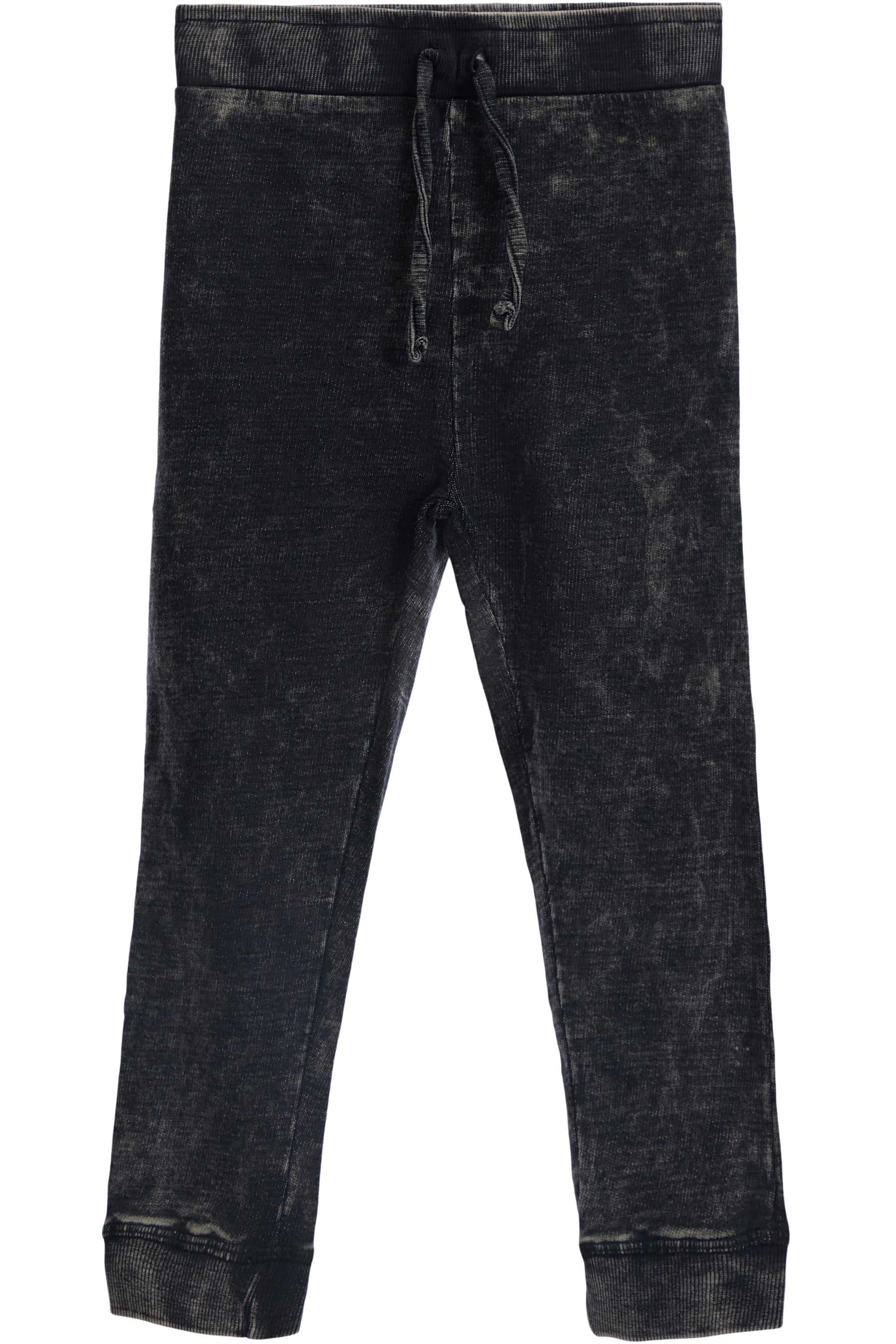 Distressed Denim Knit Pants