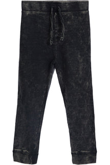 Distressed Denim Knit Pant