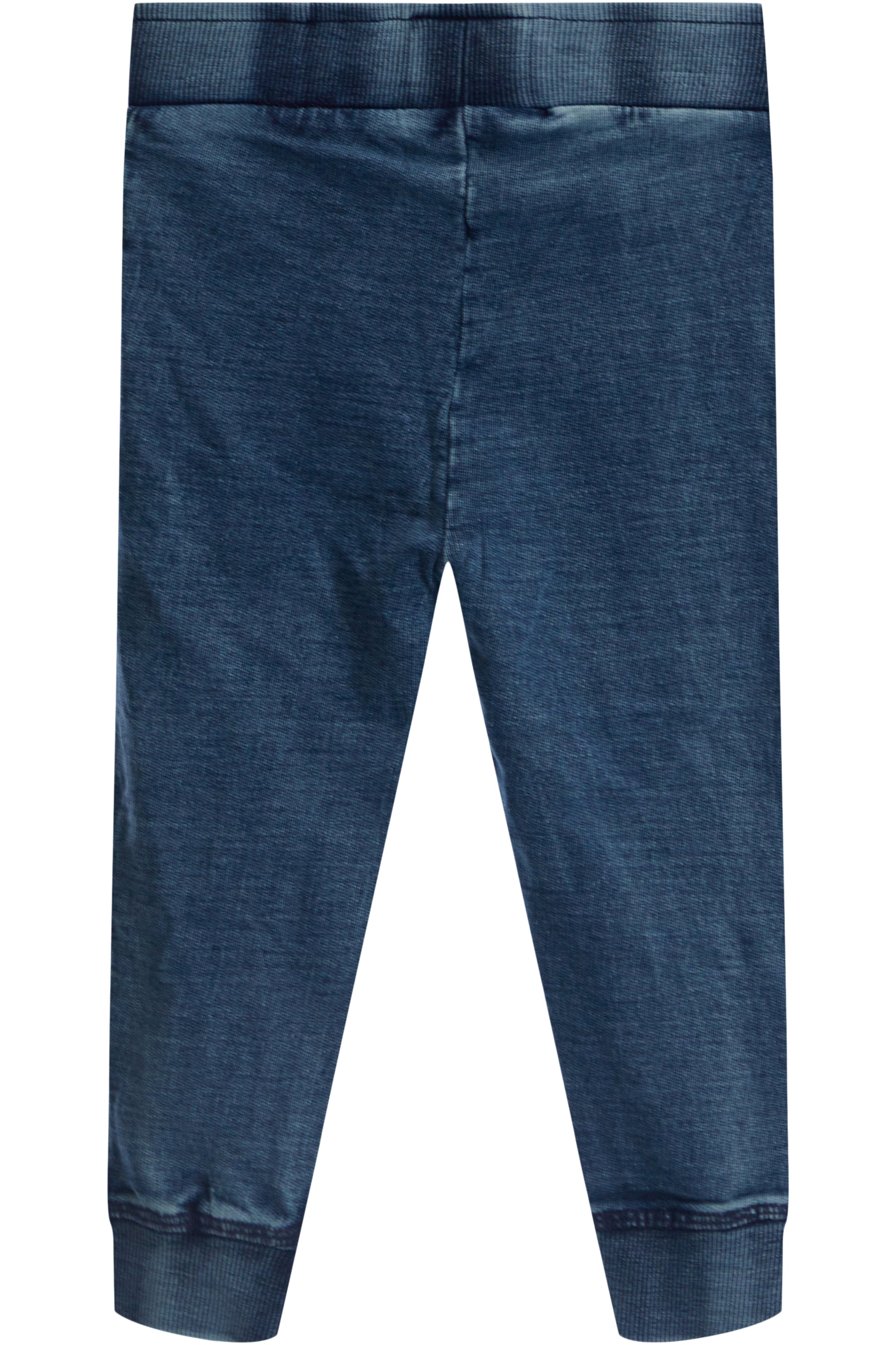 Distressed Denim Knit Pant