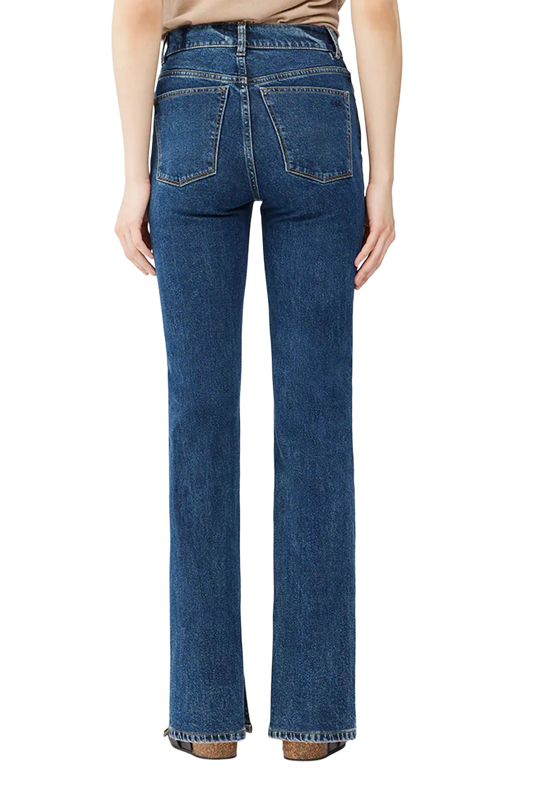 Patti High Rise Straight With Slit