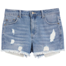 High Waist Distressed Weekender Short