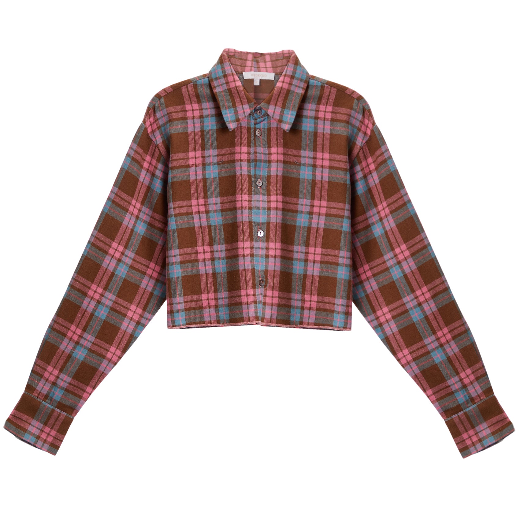 Cropped Flannel Buttondown