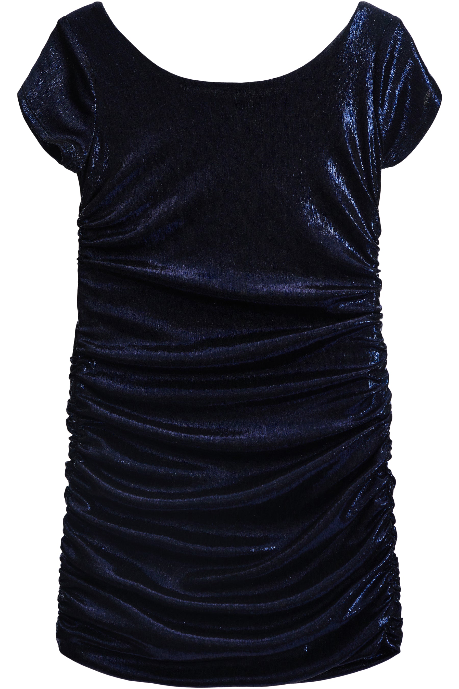Cap Sleeve Ruched Dress